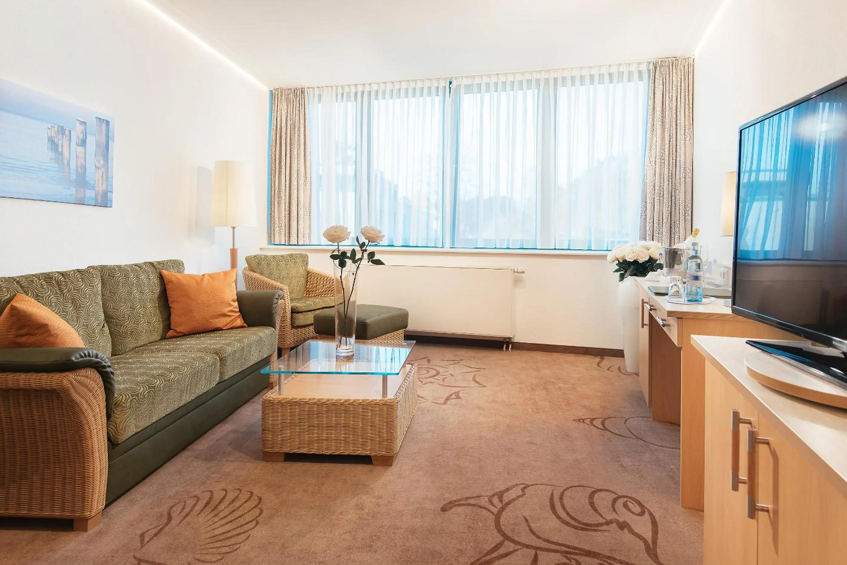 Living room in Hotel Edison