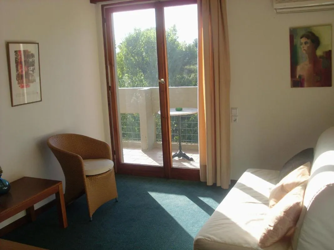 Seating area in Dioscouri Hotel