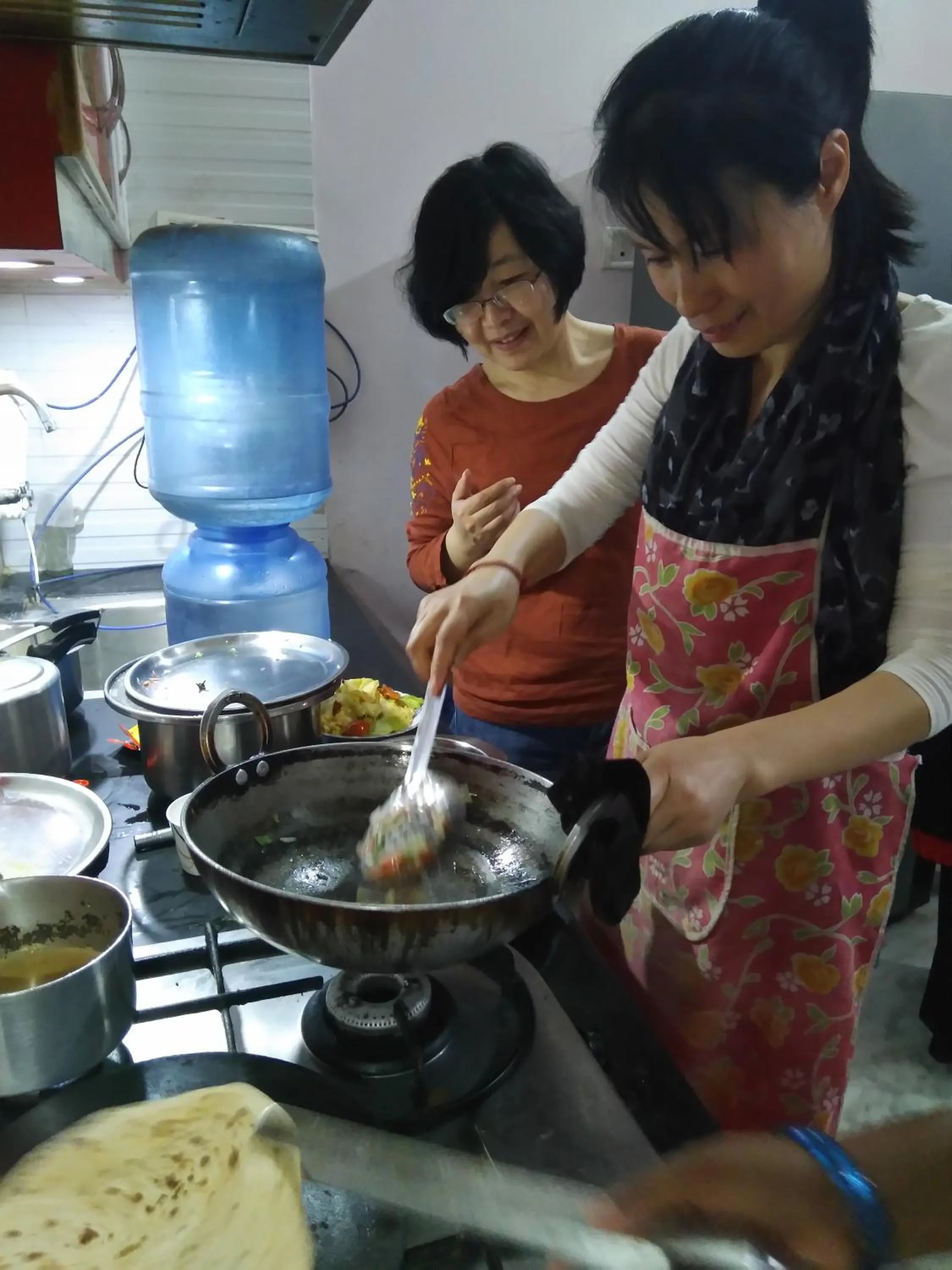 Kitchen or kitchenette in Taj Square A luxurious family homestay