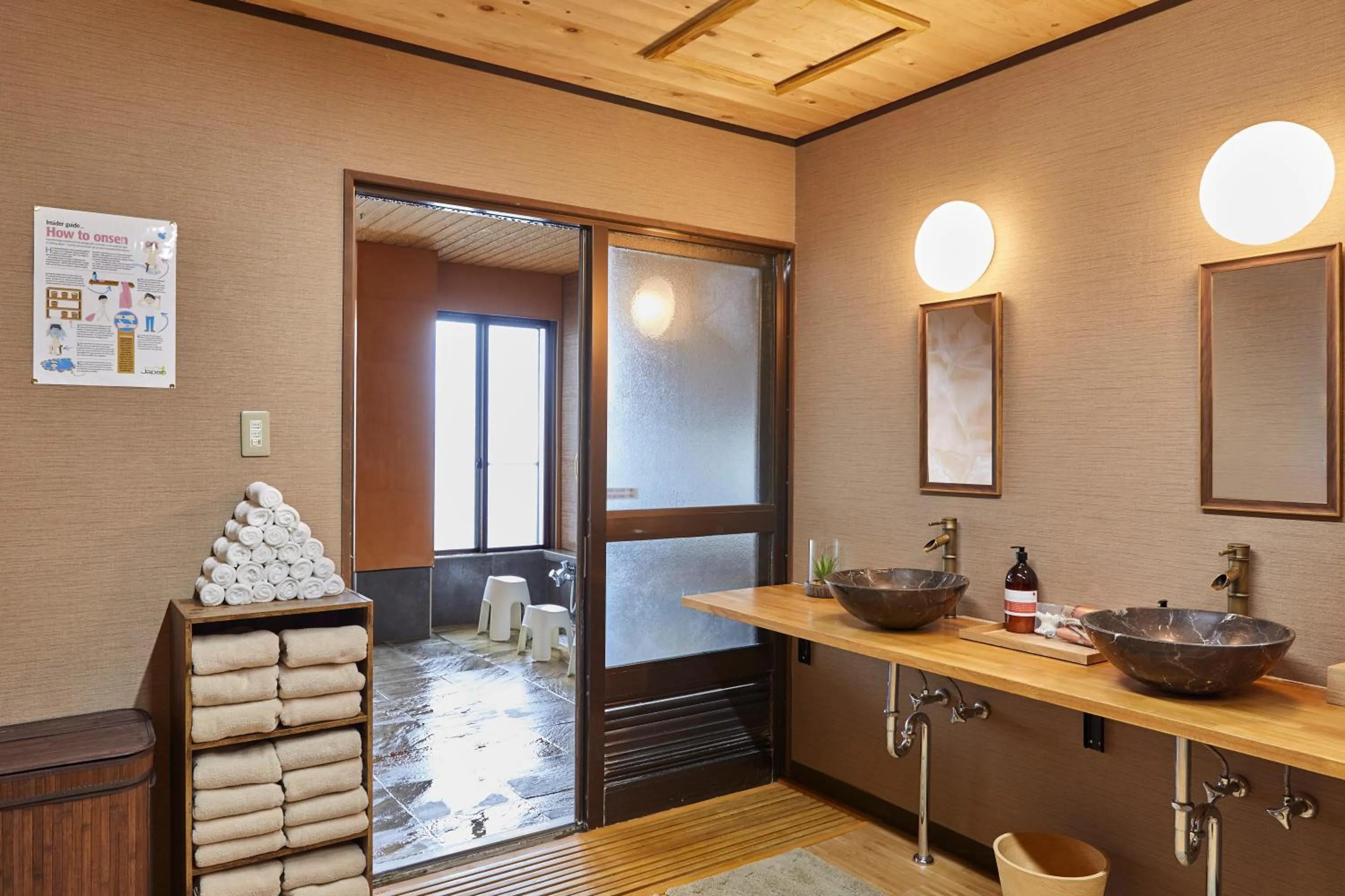 Hot Spring Bath in The Address Akakura