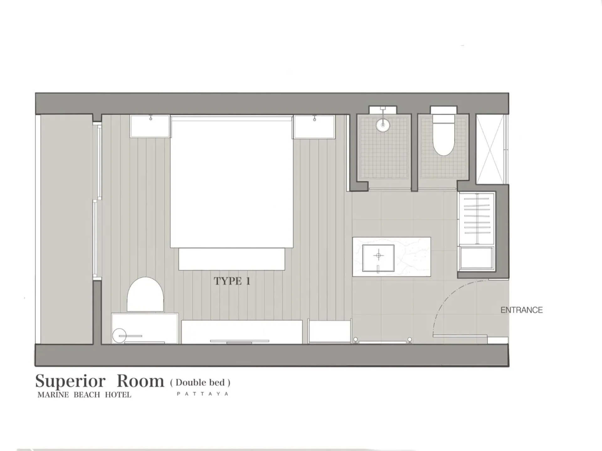 Floor plan in Marine Beach Hotel Pattaya - SHA Plus