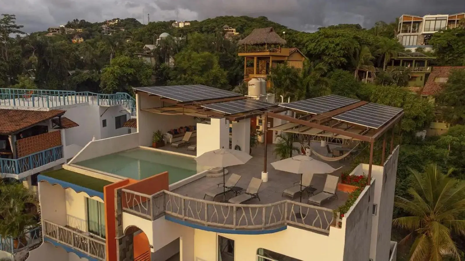 Bird's eye view in Villa Los Corales