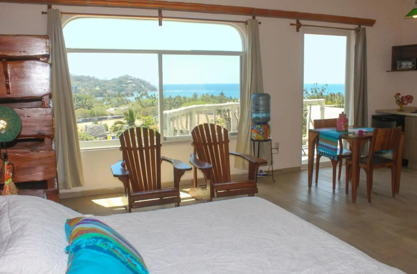 View (from property/room), Bed in Villa Los Corales