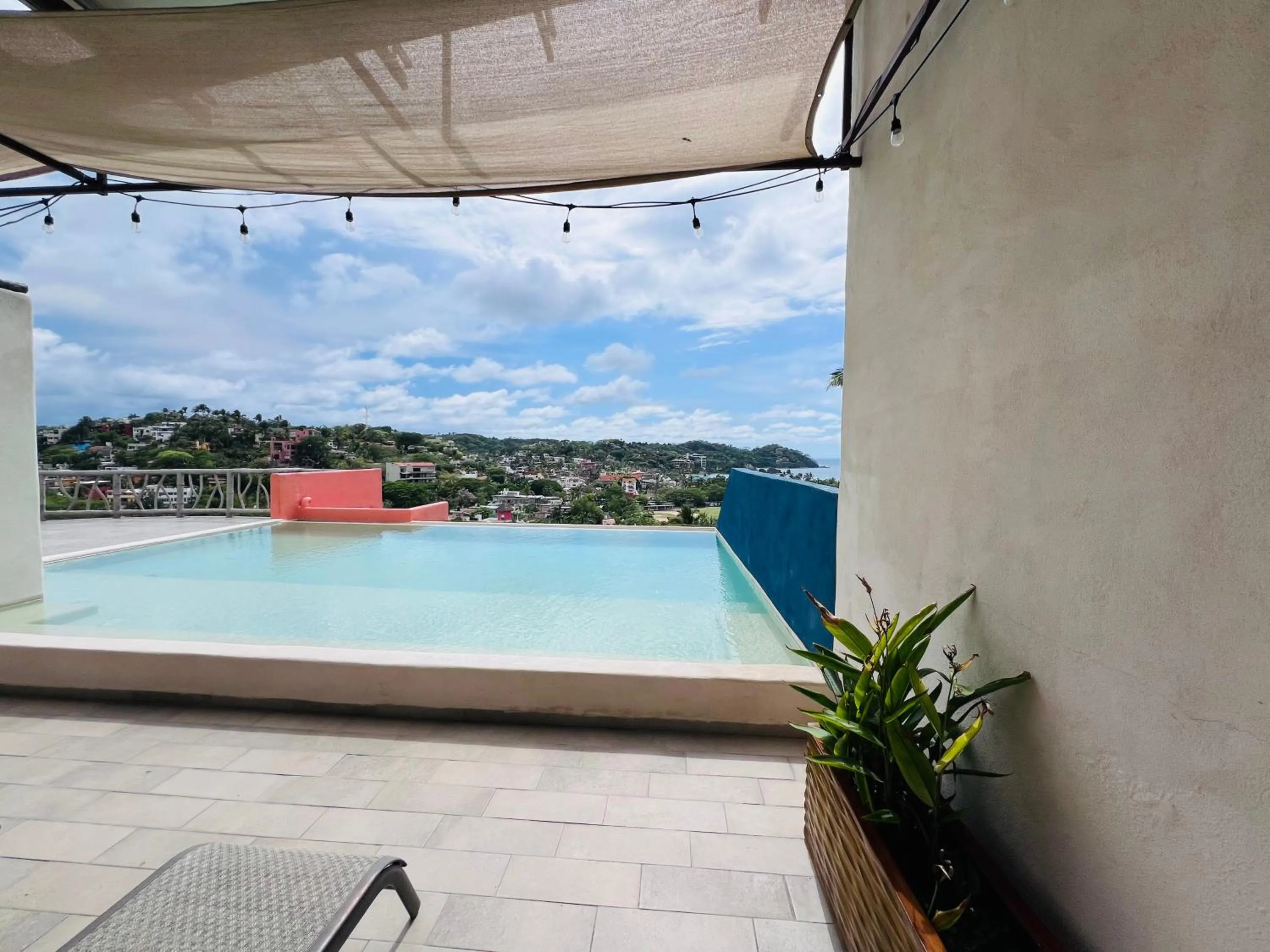 Pool view in Villa Los Corales