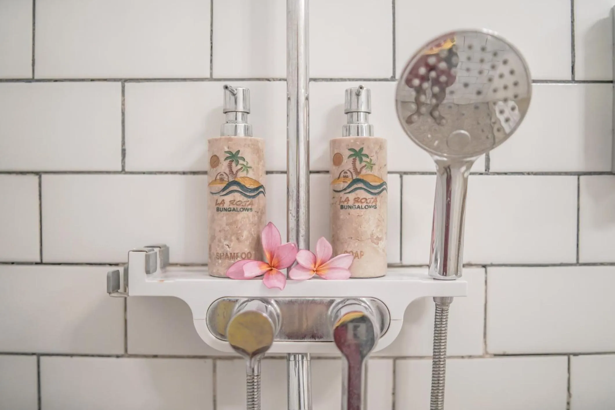 Shower in La Roja Bungalows