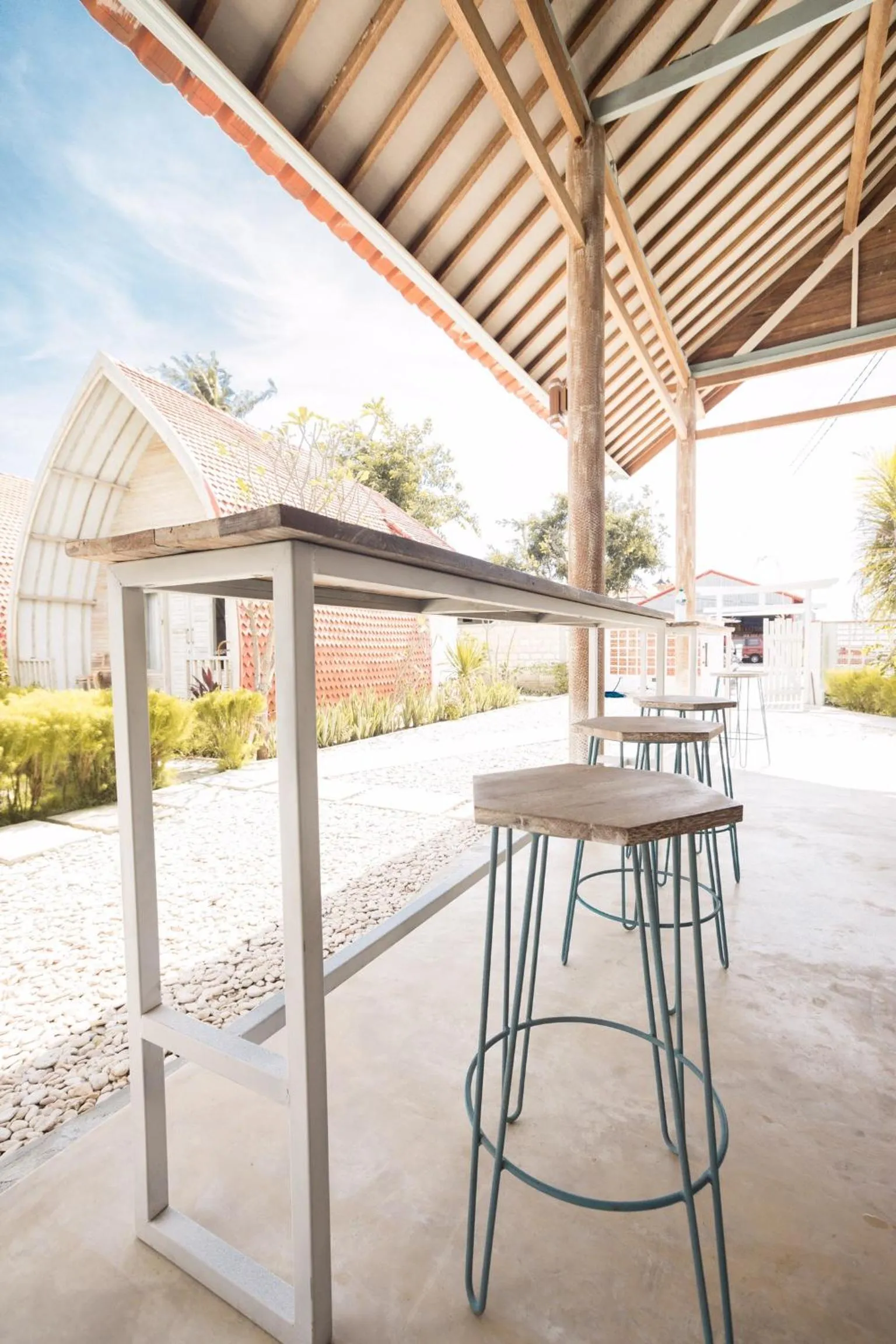 Lobby or reception in La Roja Bungalows
