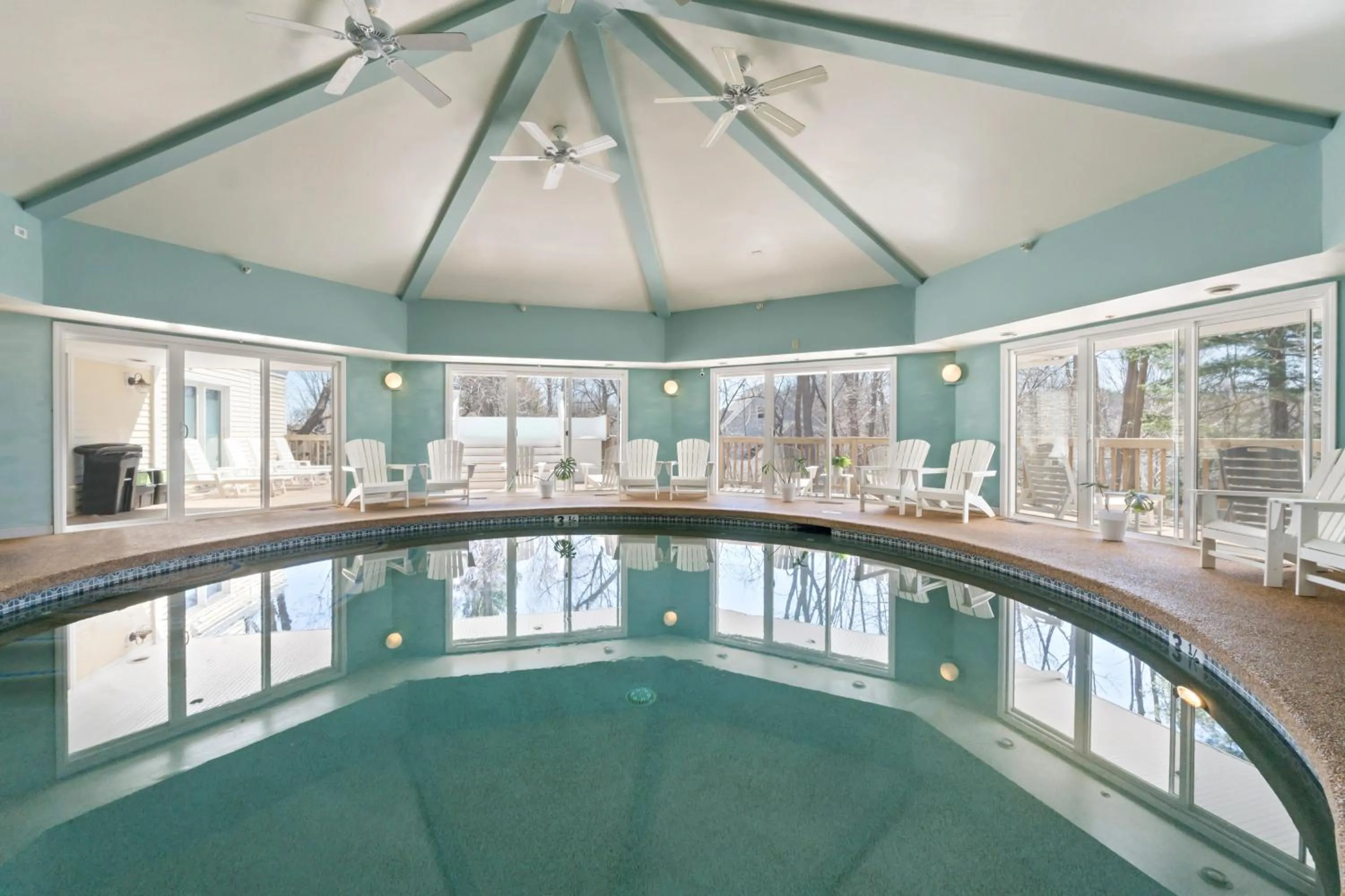 Pool view in The Grand Hotel