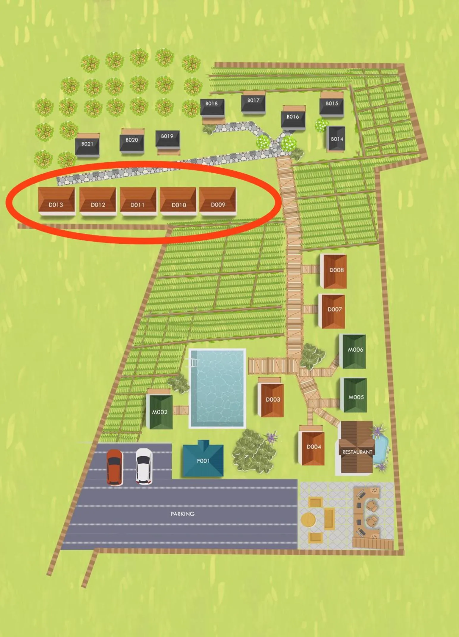 Floor plan in Nok Chan Mee Na