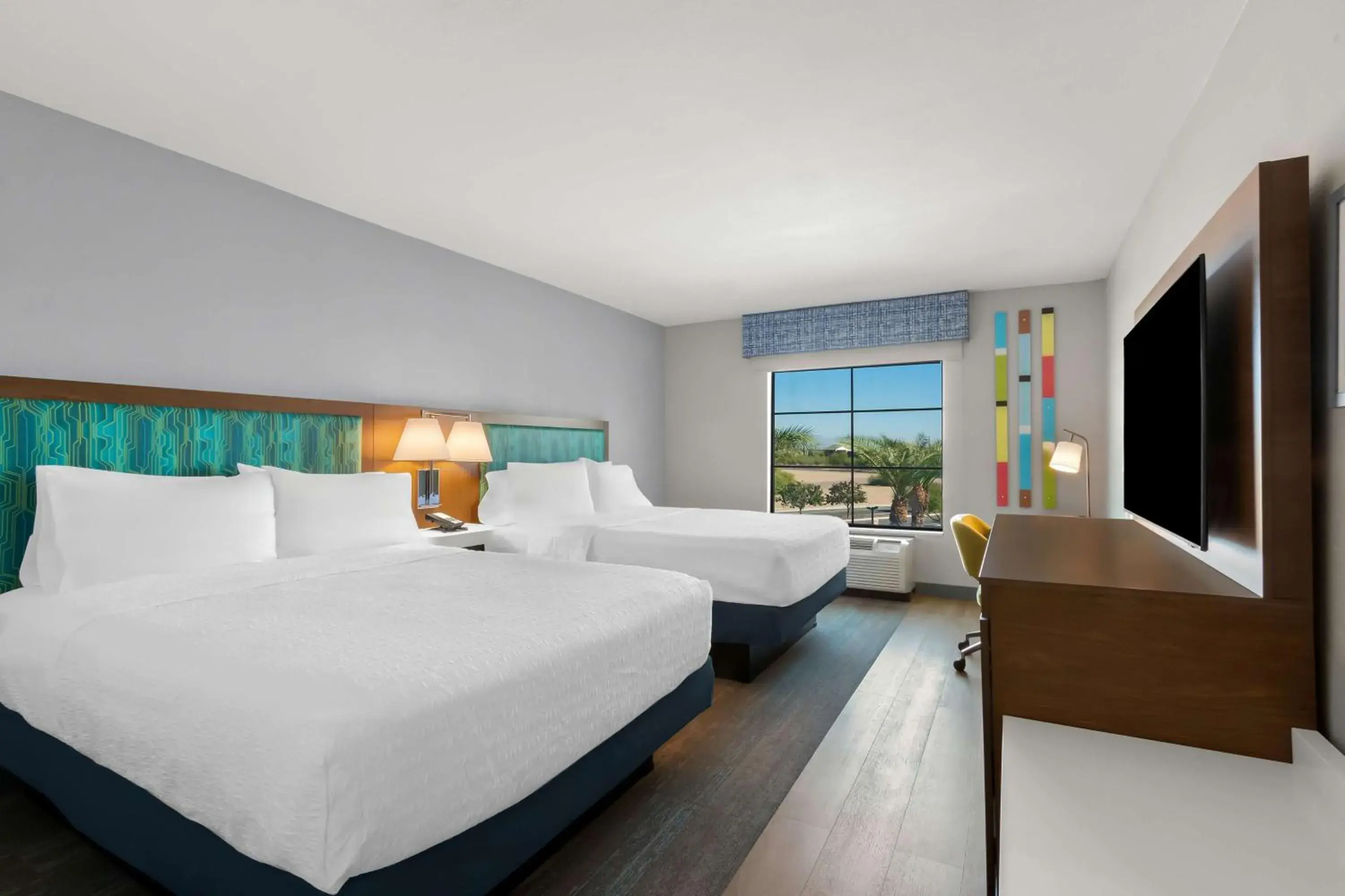 Room with Two Queen Beds - Non-Smoking in Hampton Inn & Suites Phoenix/Gilbert Room with Two Queen Beds - Non-Smoking in Hampton Inn & Suites Phoenix/Gilbert