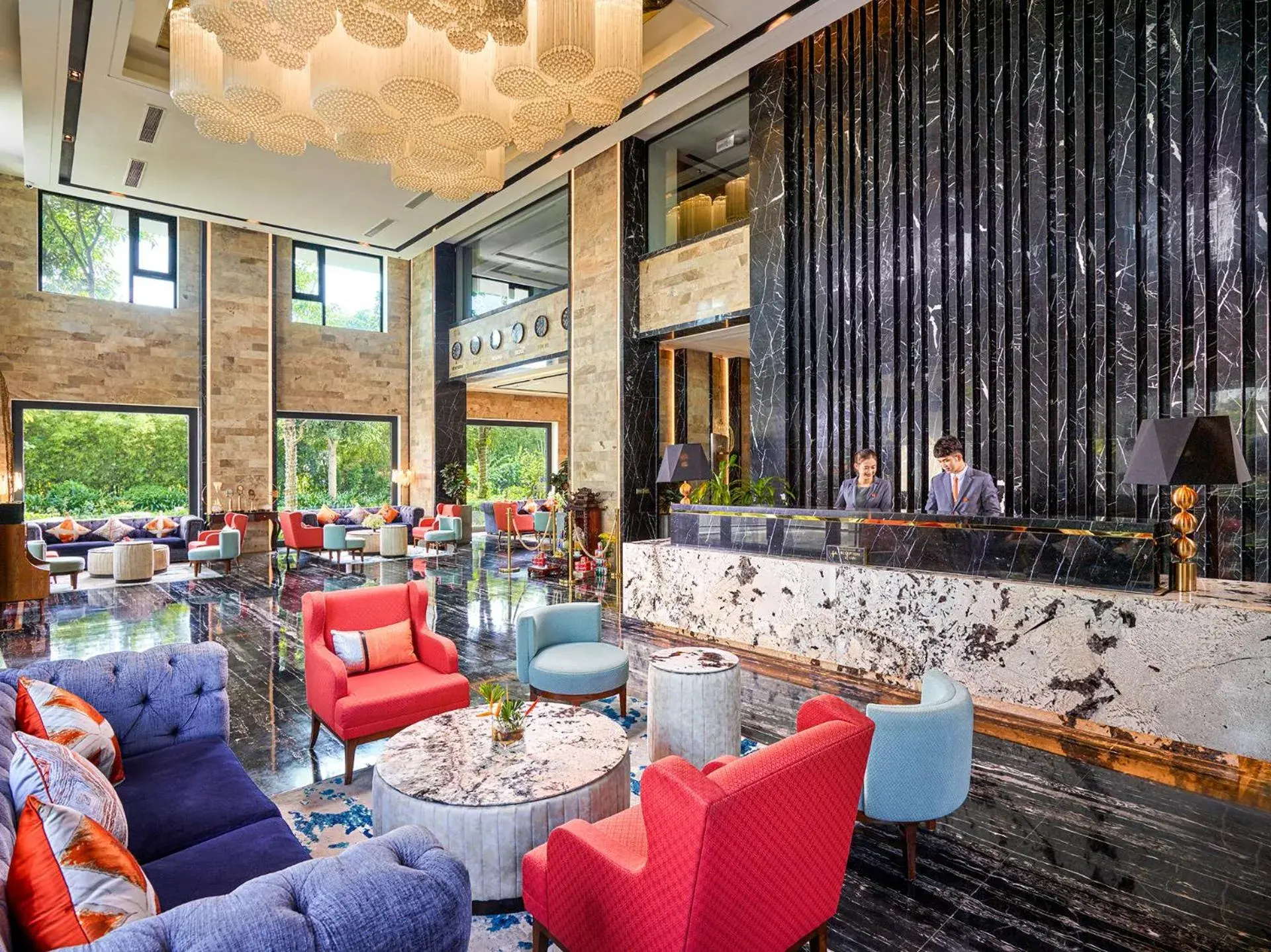 Lobby or reception in Ravatel Luxury Hotel Bac Giang Lobby or reception in Ravatel Luxury Hotel Bac Giang
