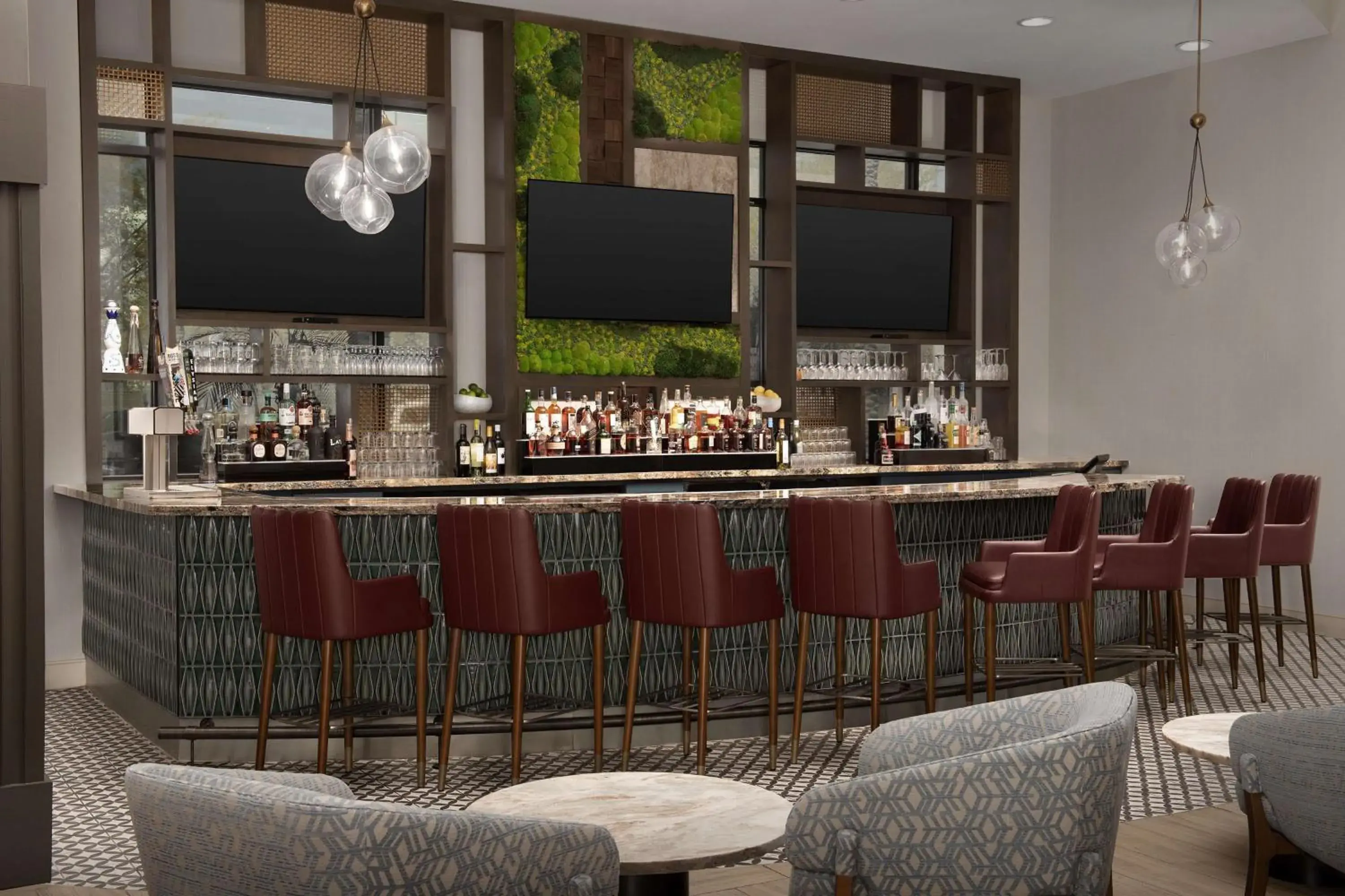 Lounge or bar in Hilton Phoenix Chandler Lounge or bar in Hilton Phoenix Chandler