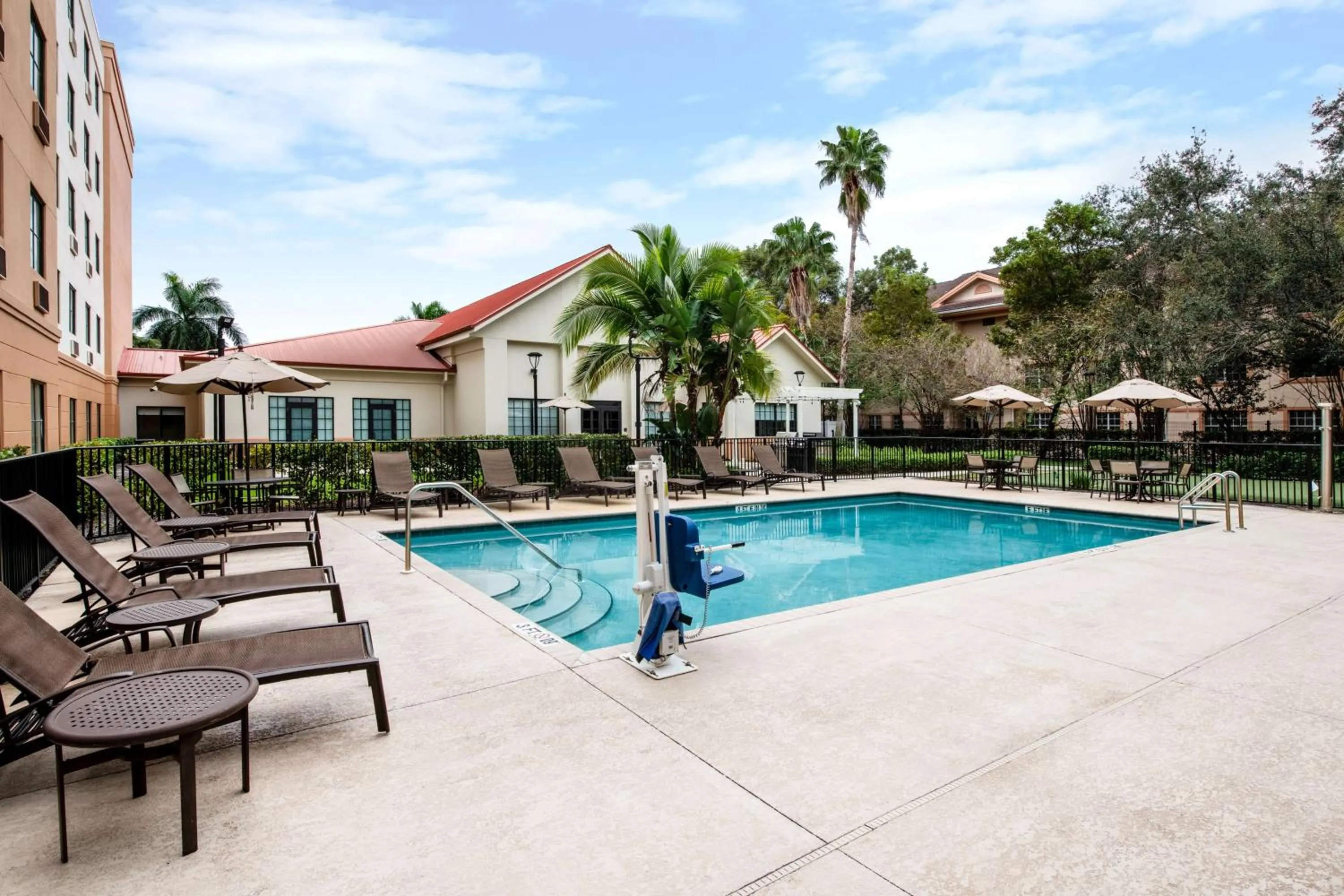 Pool view in Homewood Suites by Hilton West Palm Beach