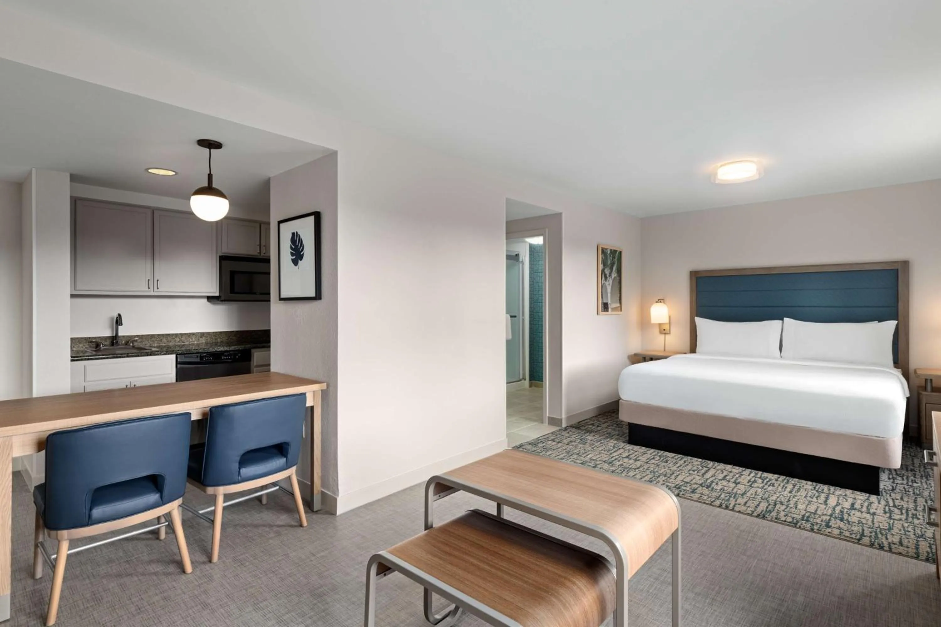 Kitchen or kitchenette, Bed in Homewood Suites by Hilton West Palm Beach