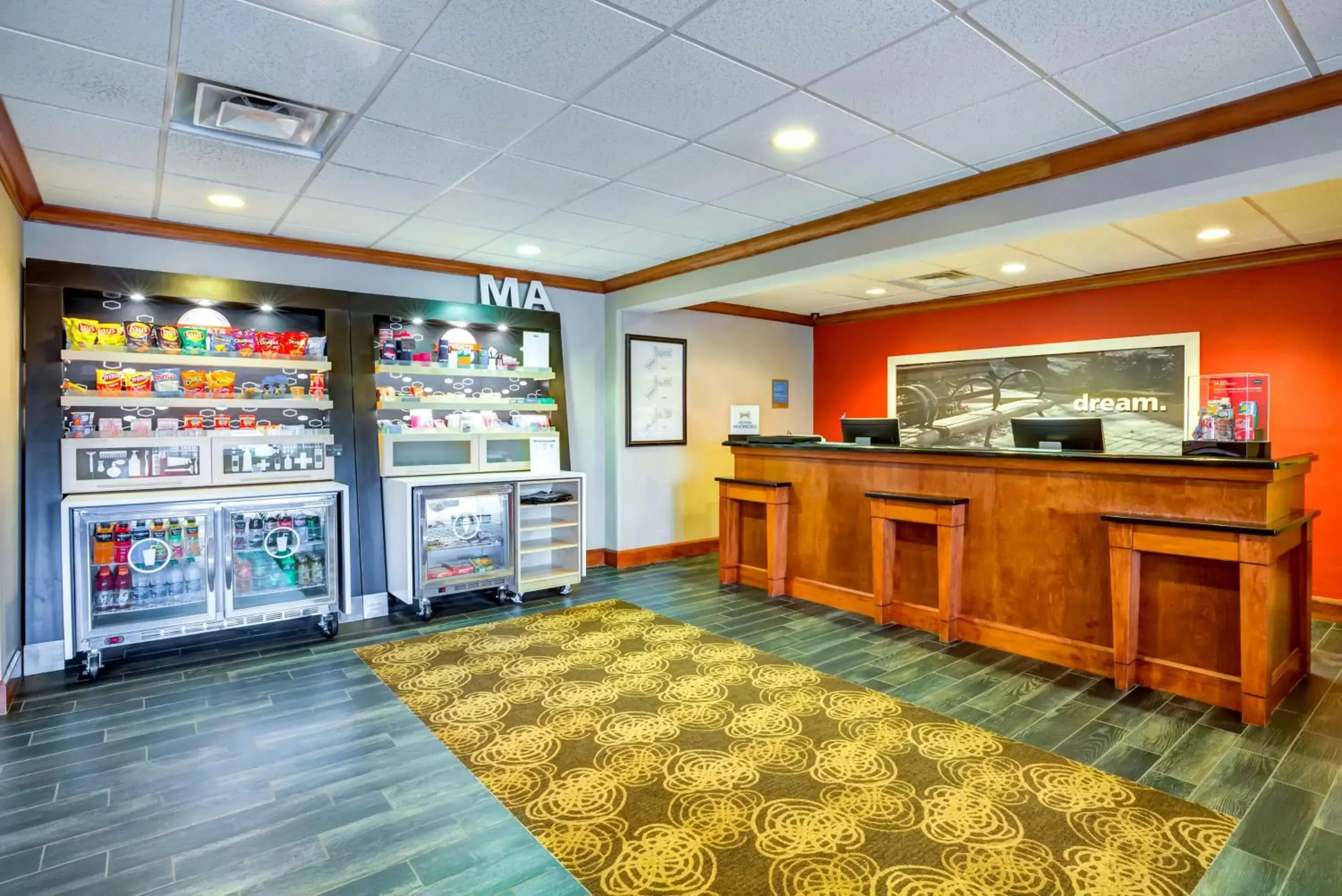 Lobby or reception in Hampton Inn Boston-Norwood Lobby or reception in Hampton Inn Boston-Norwood