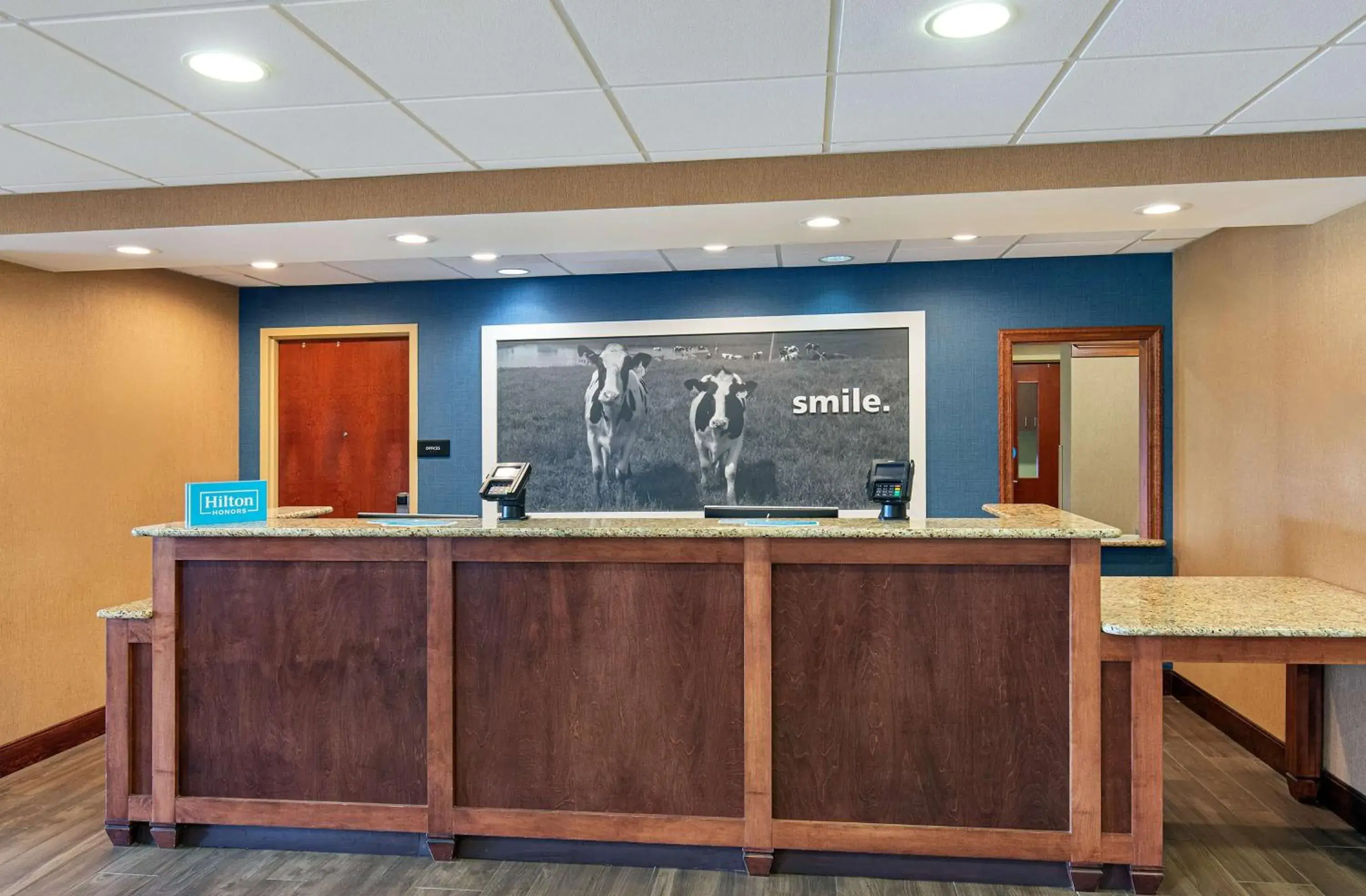 Lobby or reception in Hampton Inn & Suites Madisonville Lobby or reception in Hampton Inn & Suites Madisonville