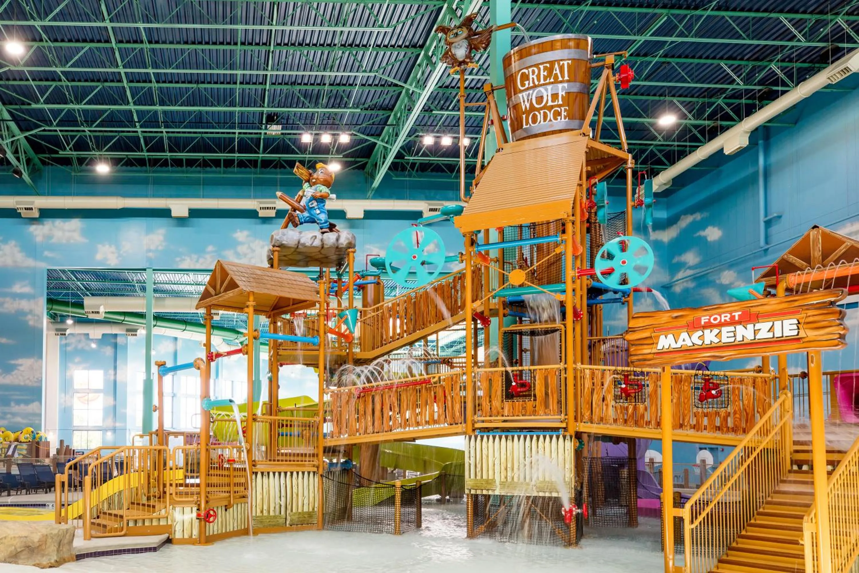 Aqua park in Great Wolf Lodge Chicago/Gurnee