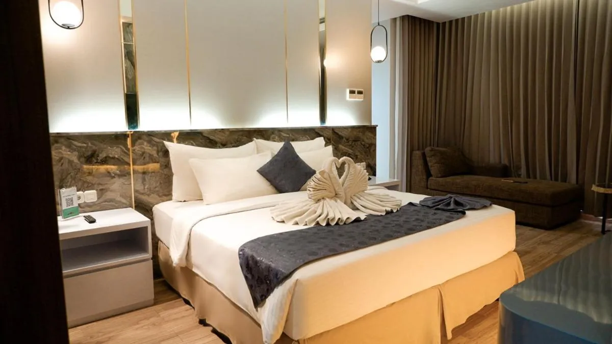 Bed in Hotel Ayola Sunrise Mojokerto