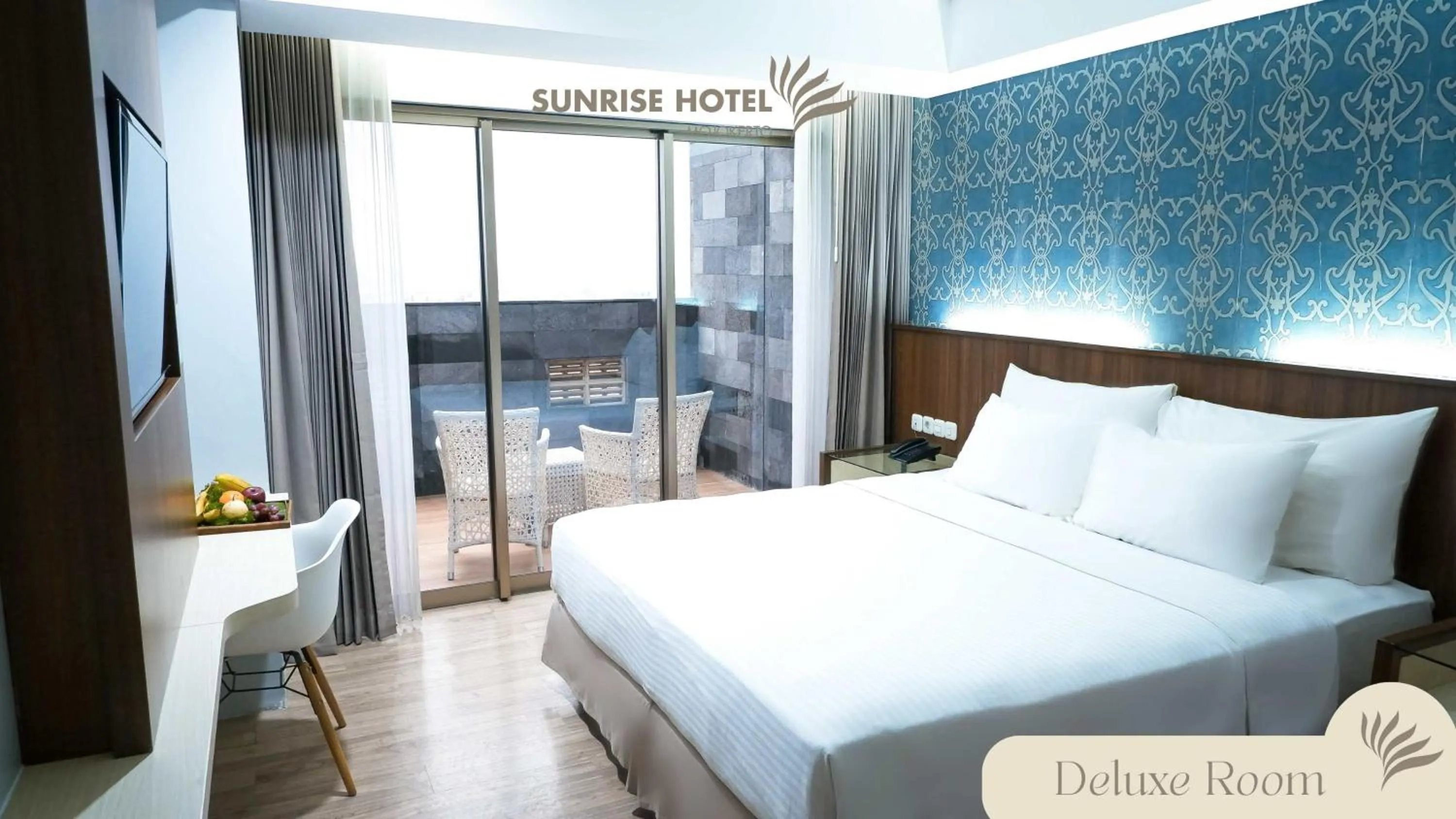 Bed in Sunrise Hotel Mojokerto