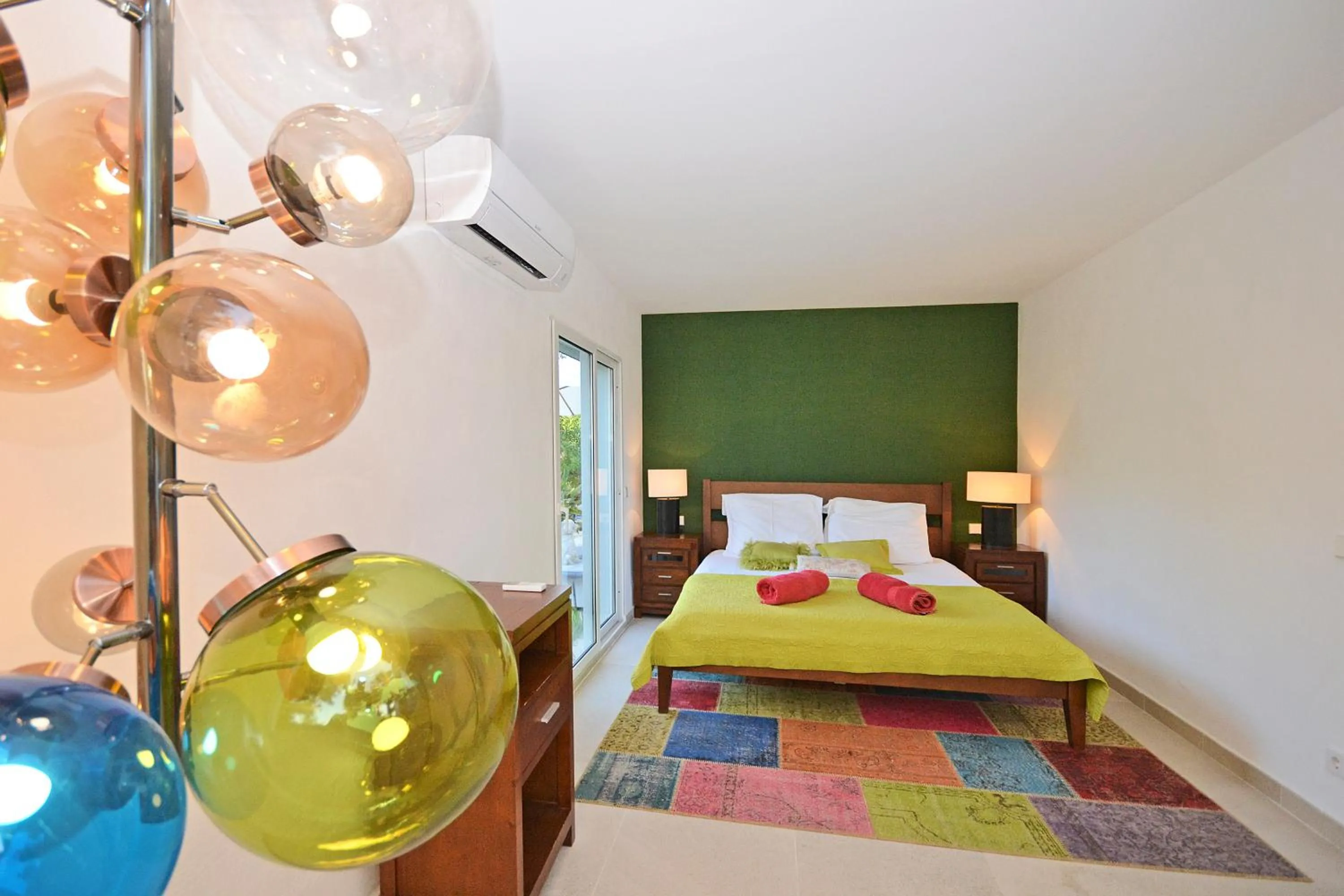 Bedroom, Bed in Villa Odette