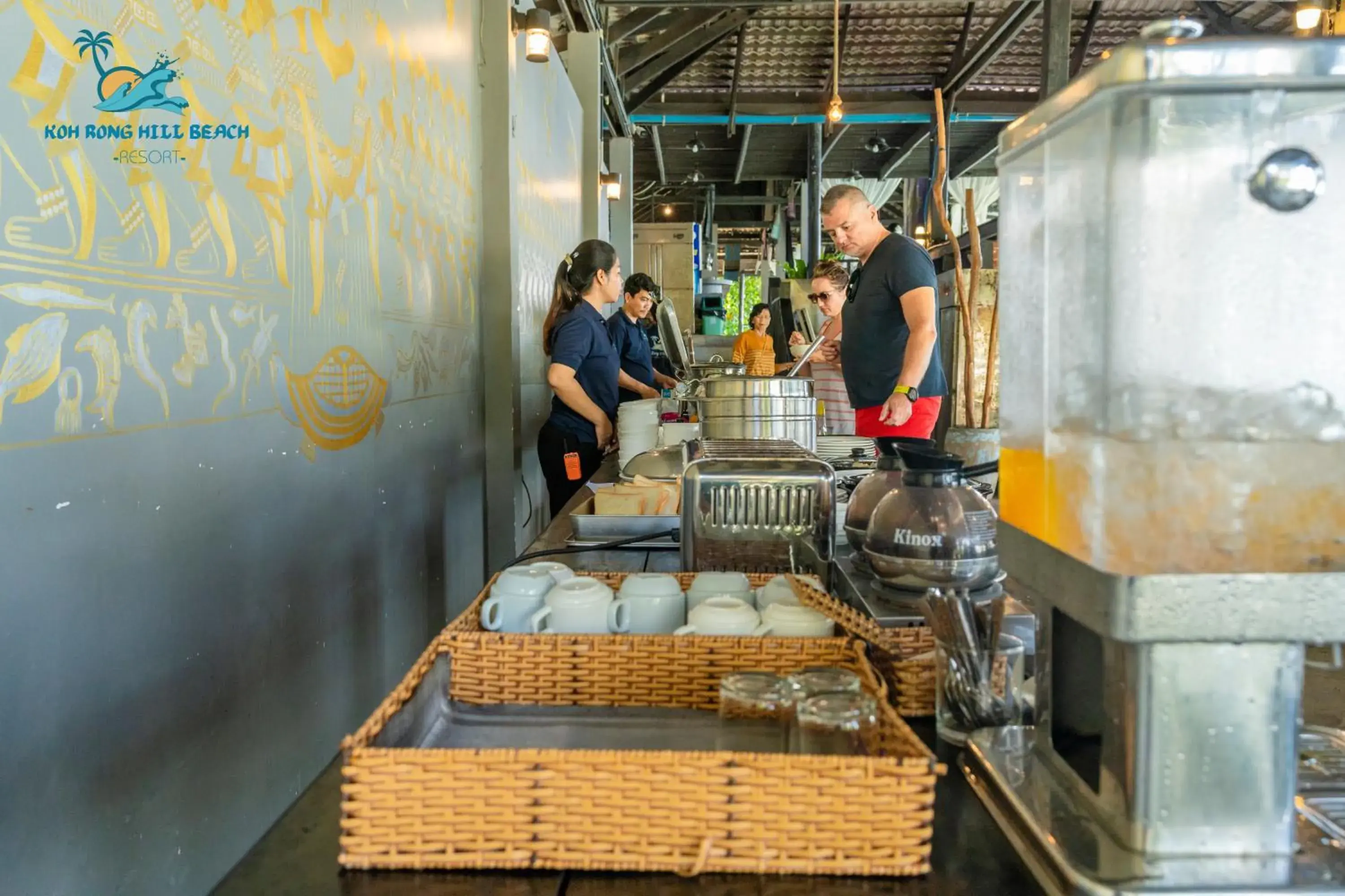 Breakfast in Koh Rong Hill Beach Resort Breakfast in Koh Rong Hill Beach Resort