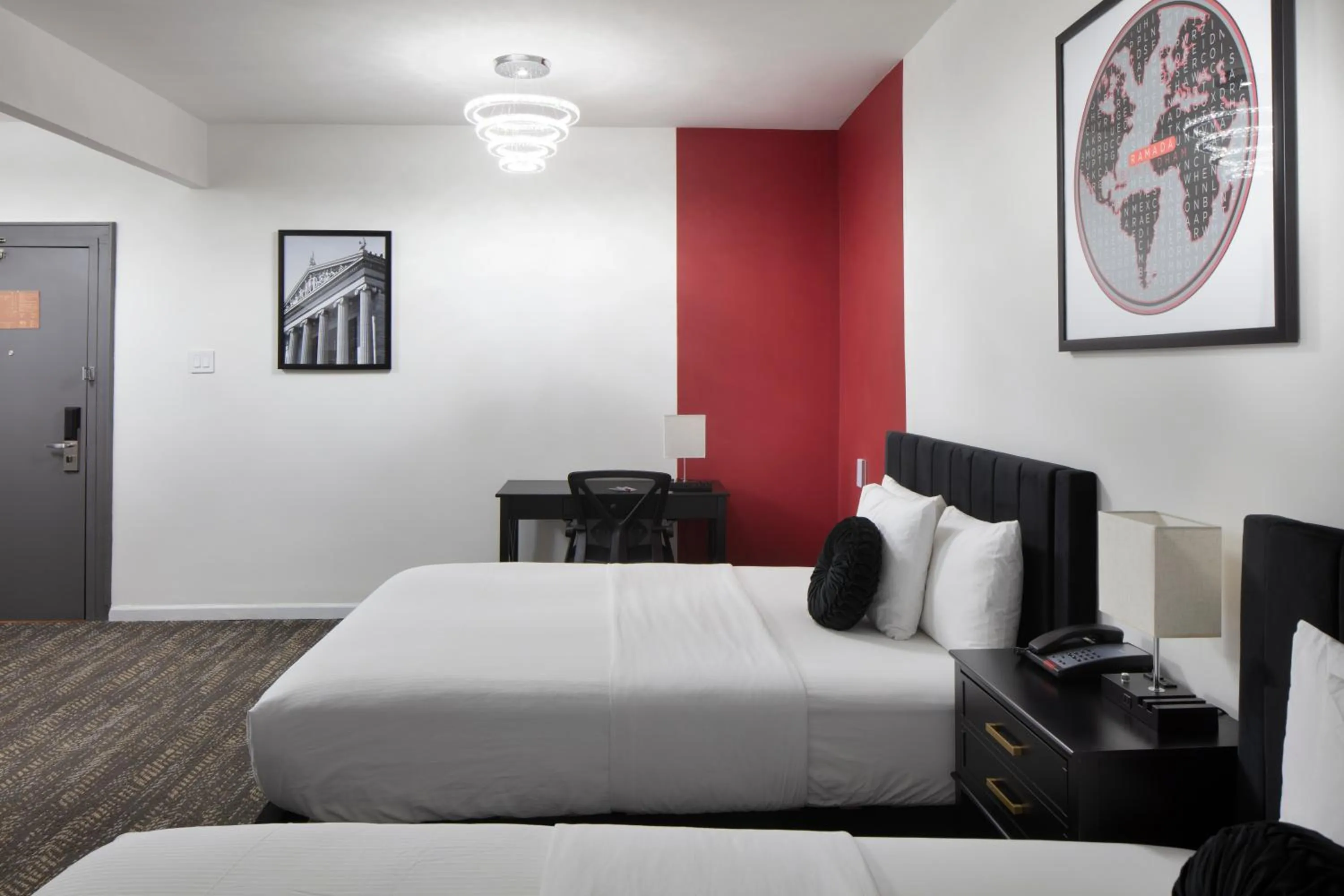 Bedroom, Bed in Ramada by Wyndham Jersey City
