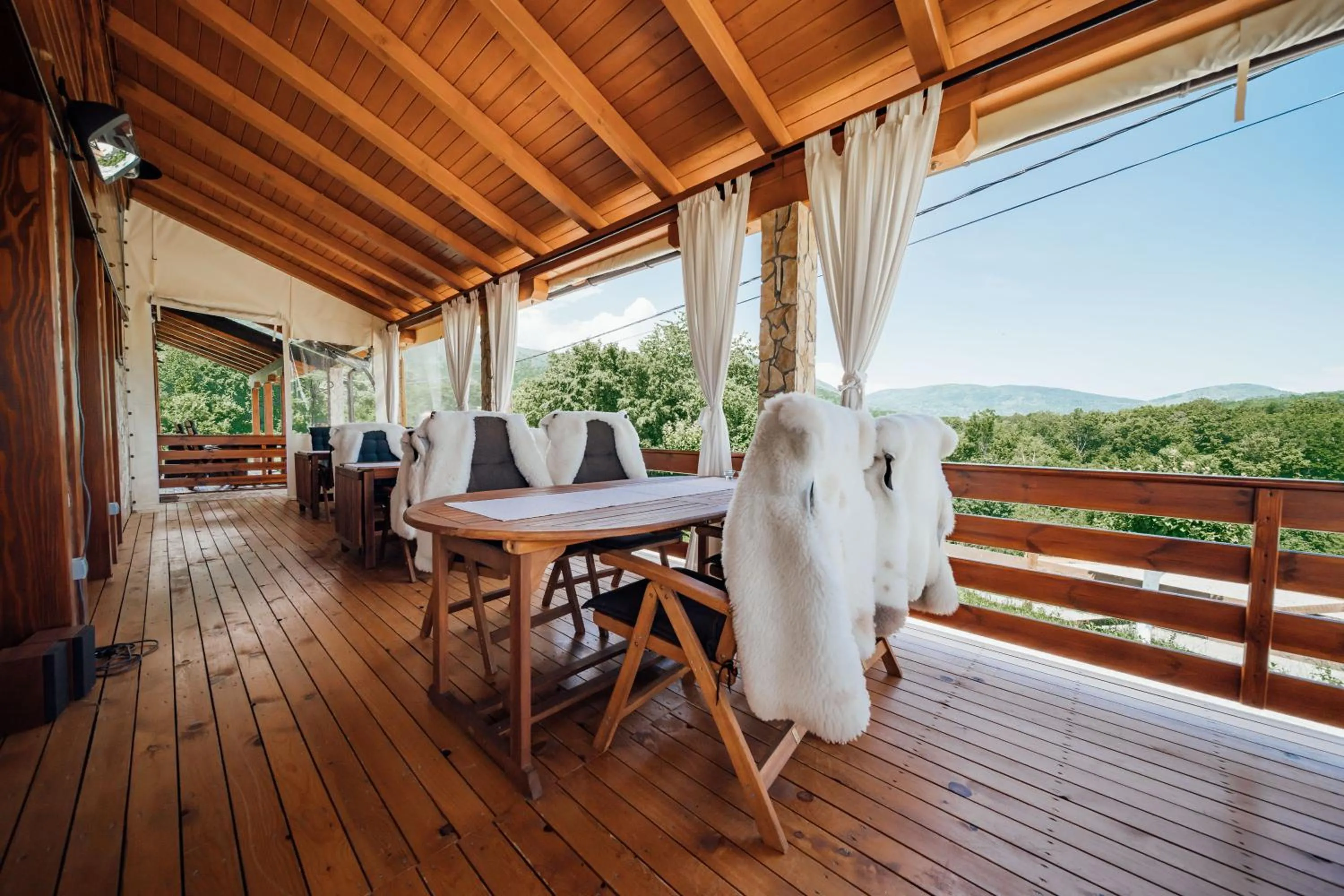 Balcony/Terrace in B&B Plitvice Lakes Villa Irene