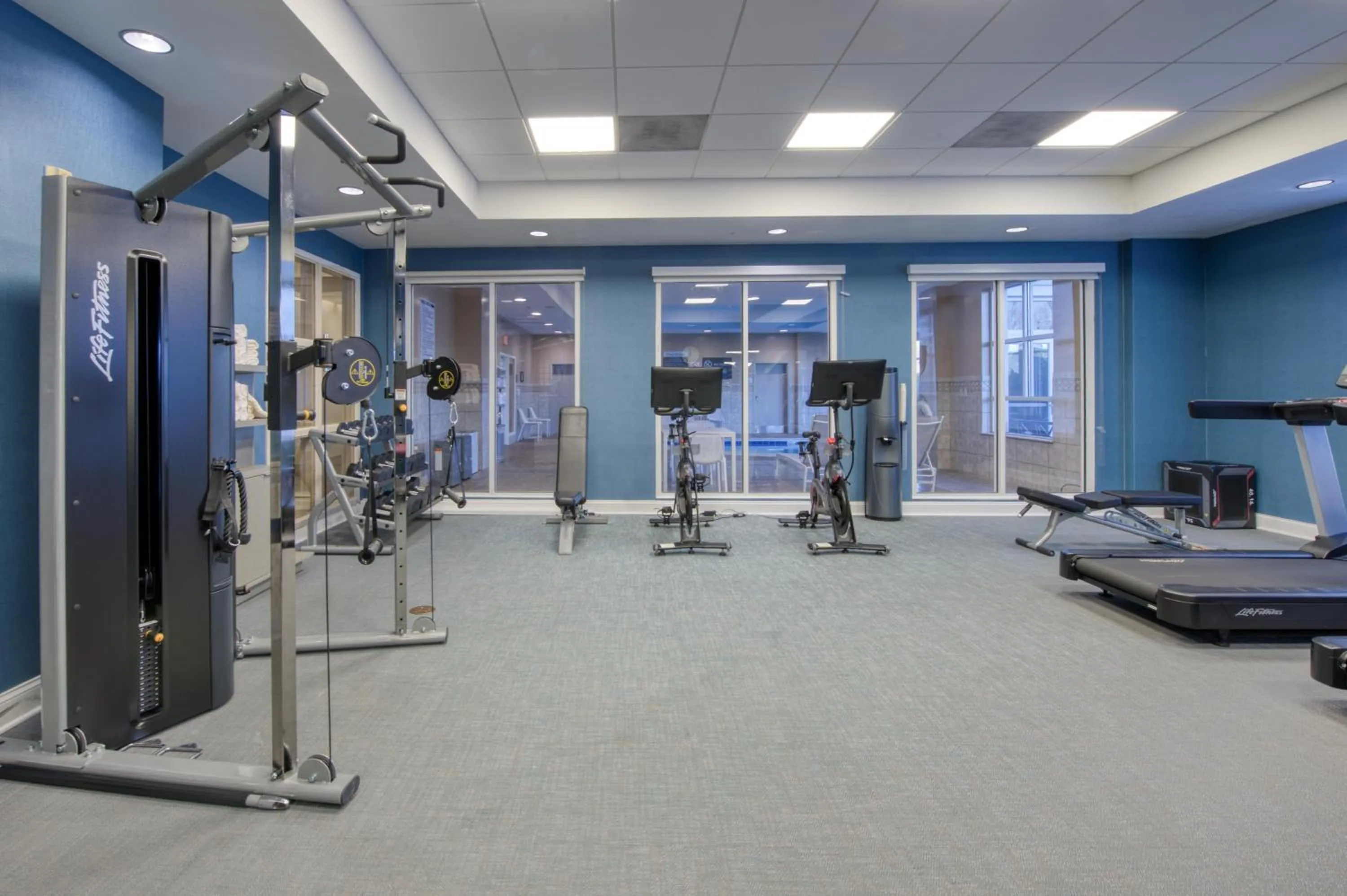 Fitness centre/facilities in Hilton Garden Inn Durham Southpoint