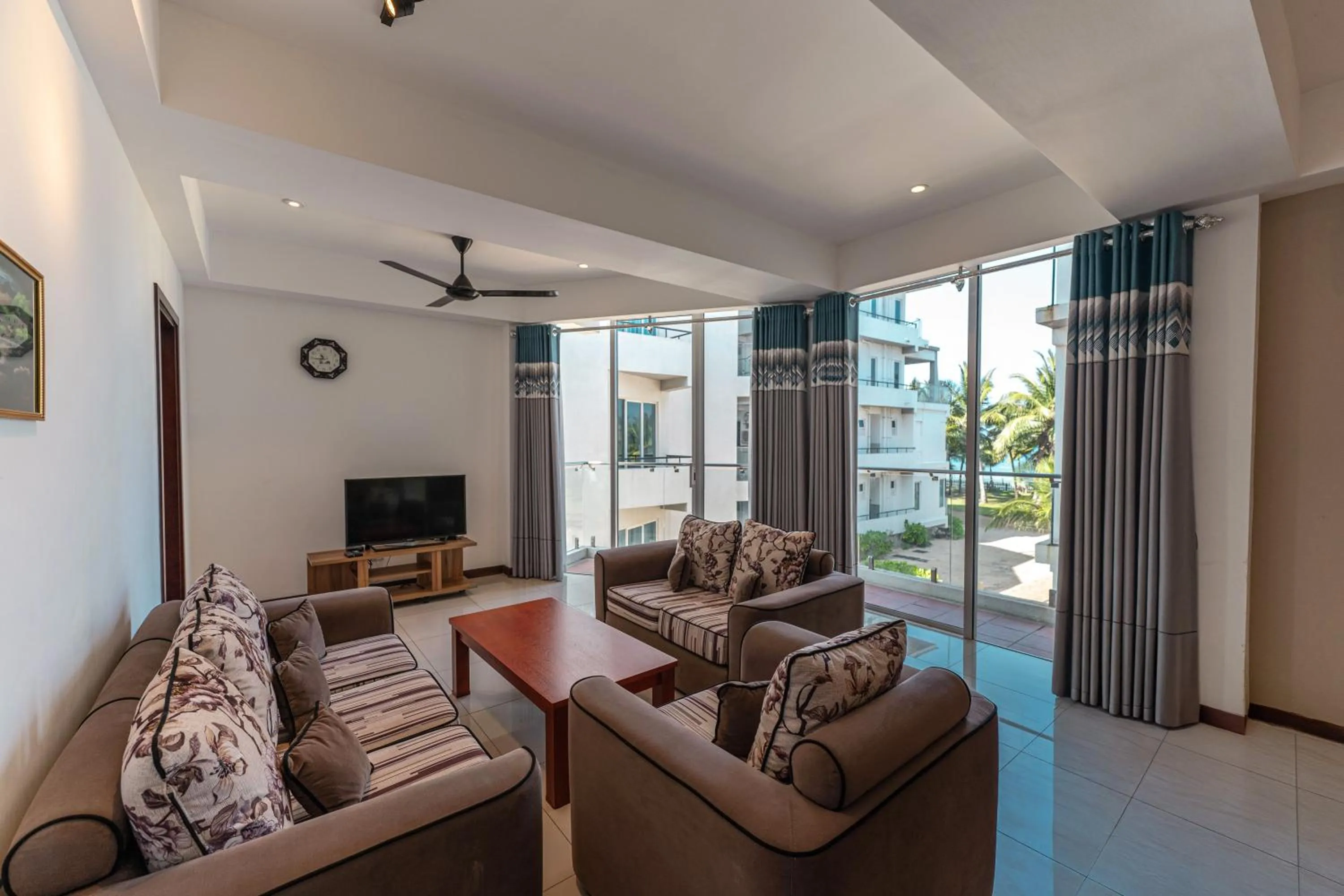 Two-Bedroom Deluxe Apartment with Balcony - single occupancy in Oceanfront Condos Nilaveli by ICC