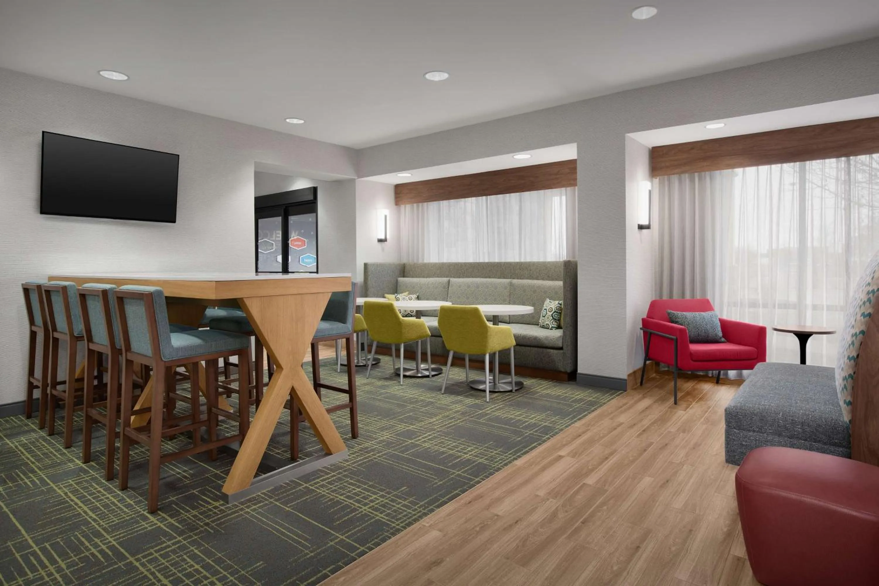 Lobby or reception in Hampton Inn Yorkville