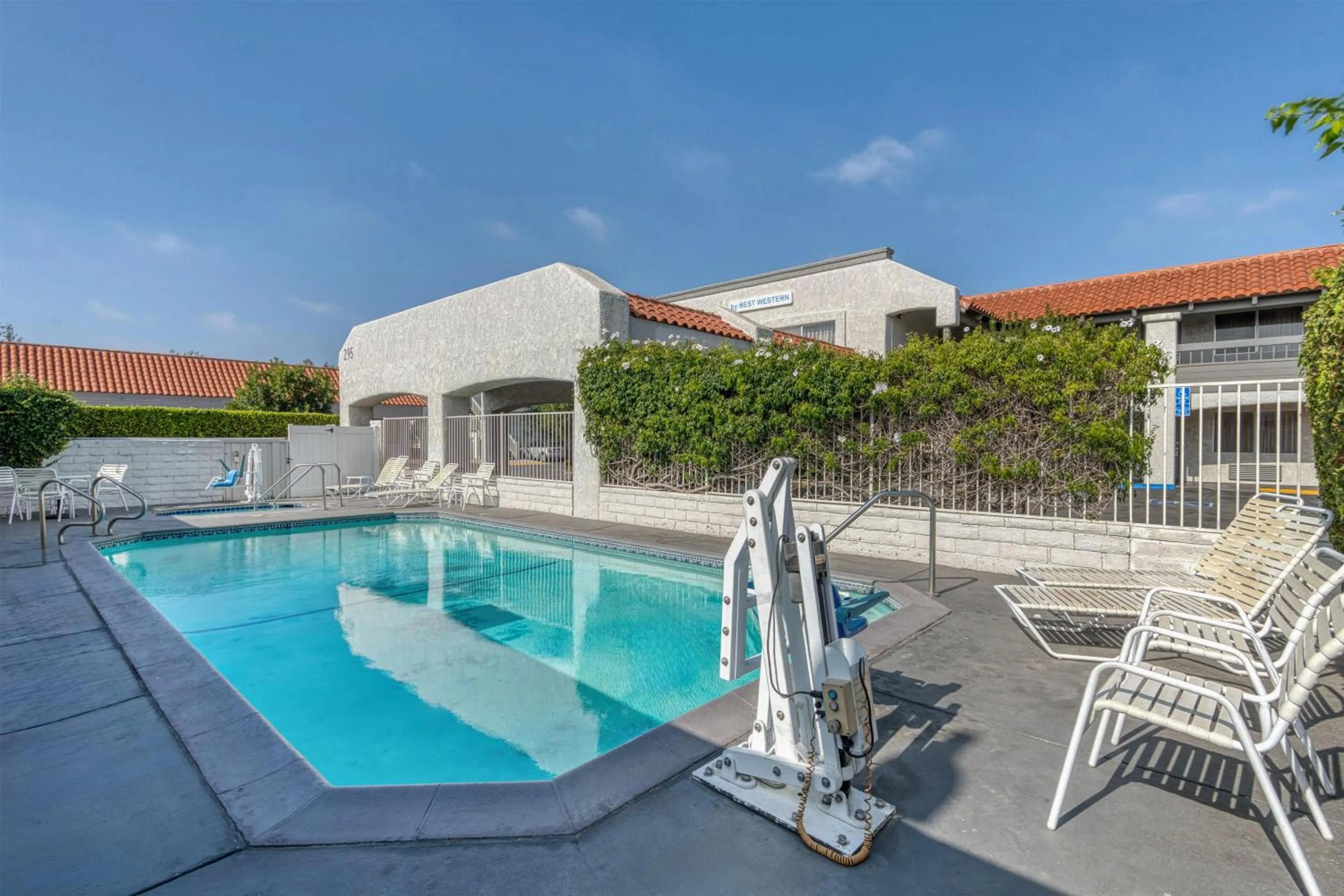 Pool view in SureStay Hotel by Best Western Camarillo