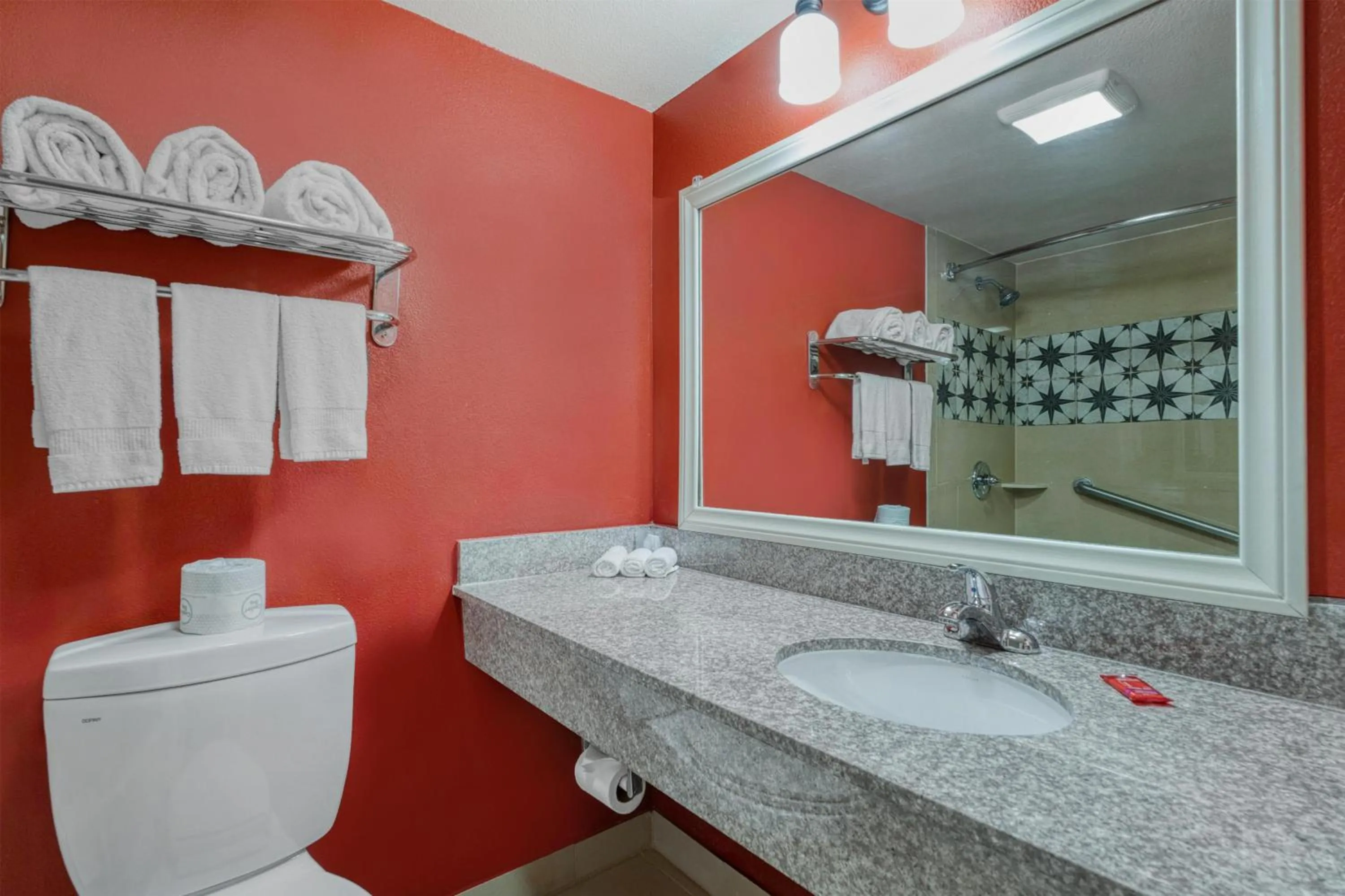 Bathroom in SureStay Hotel by Best Western Camarillo