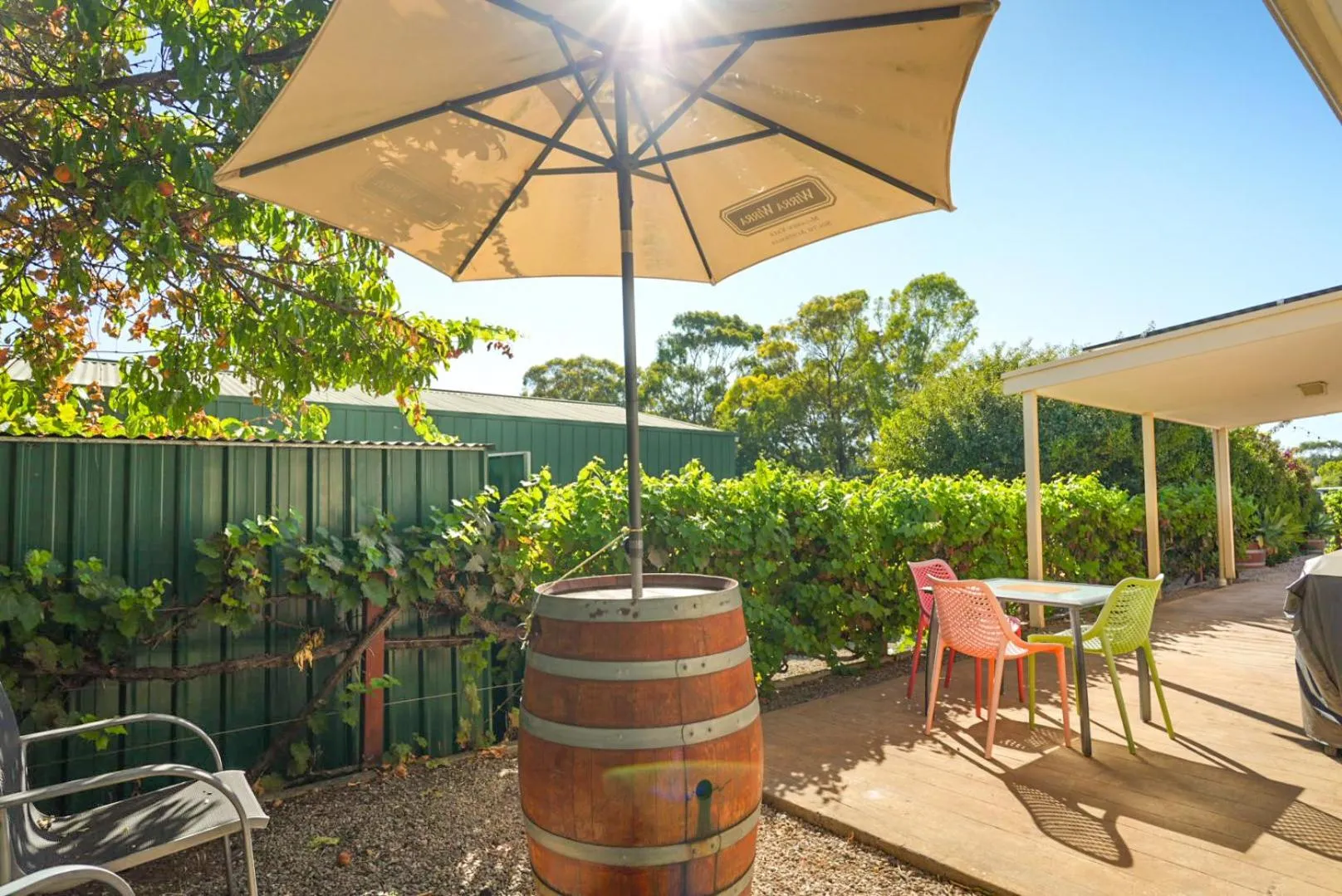 Patio in McLaren Vale Studio Apartments
