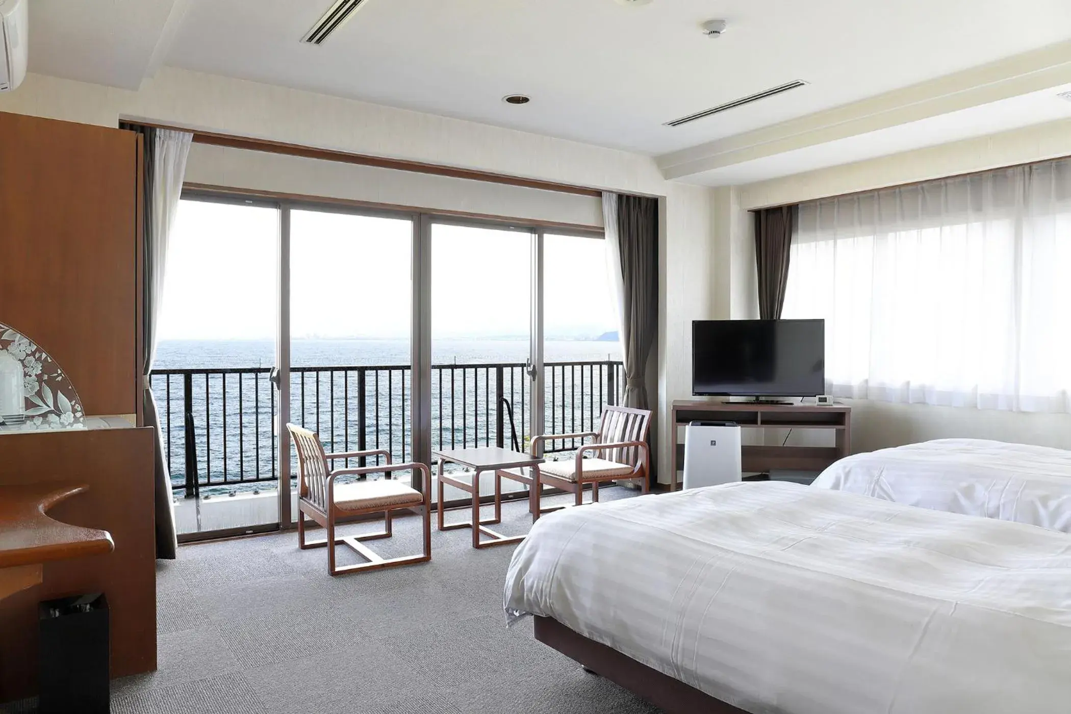 Bed in Ooedo Onsen Monogatari Beppu Seifu Bed in Ooedo Onsen Monogatari Beppu Seifu