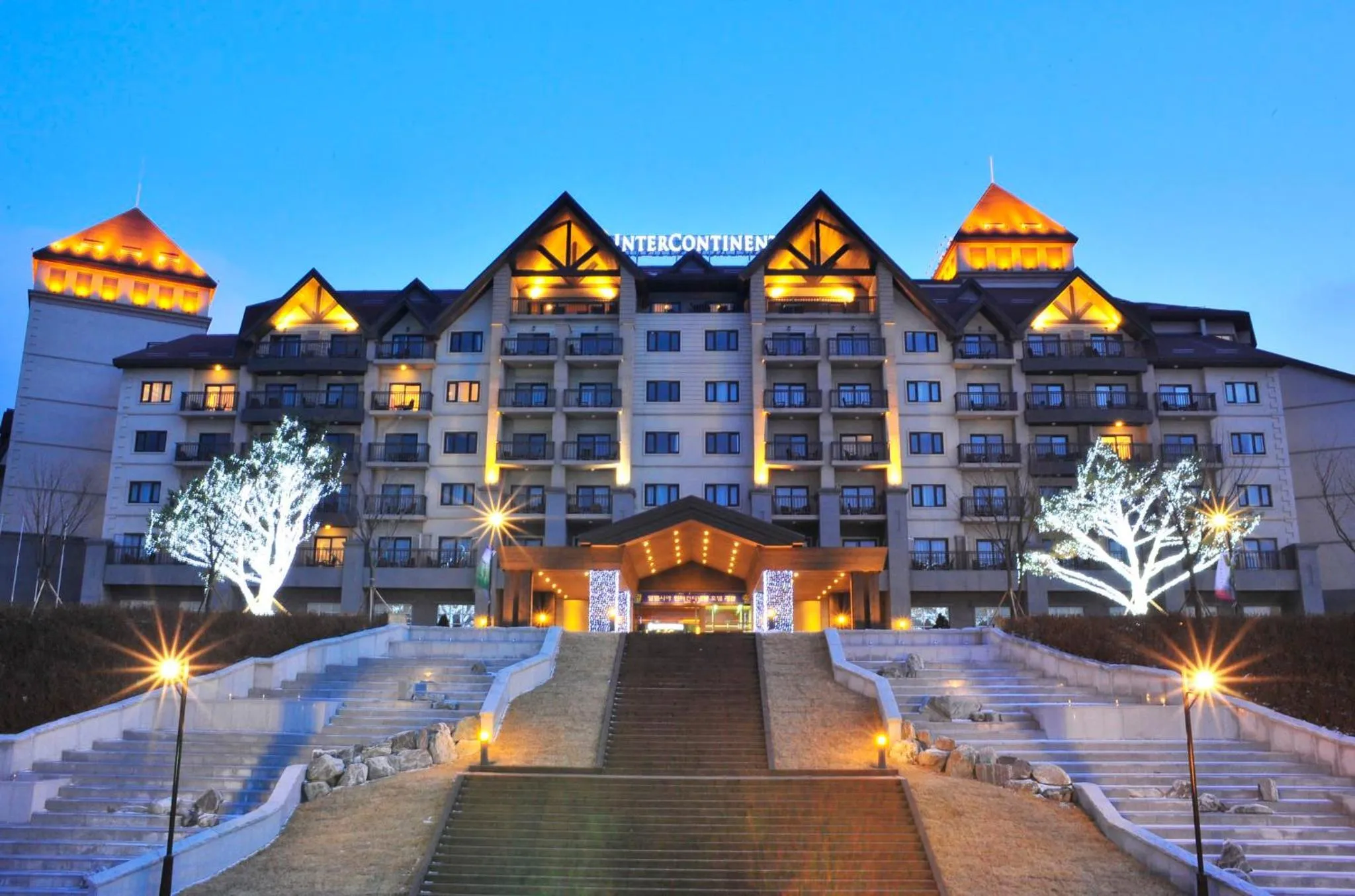 Property building in Intercontinental Alpensia Pyeongchang Resort by IHG