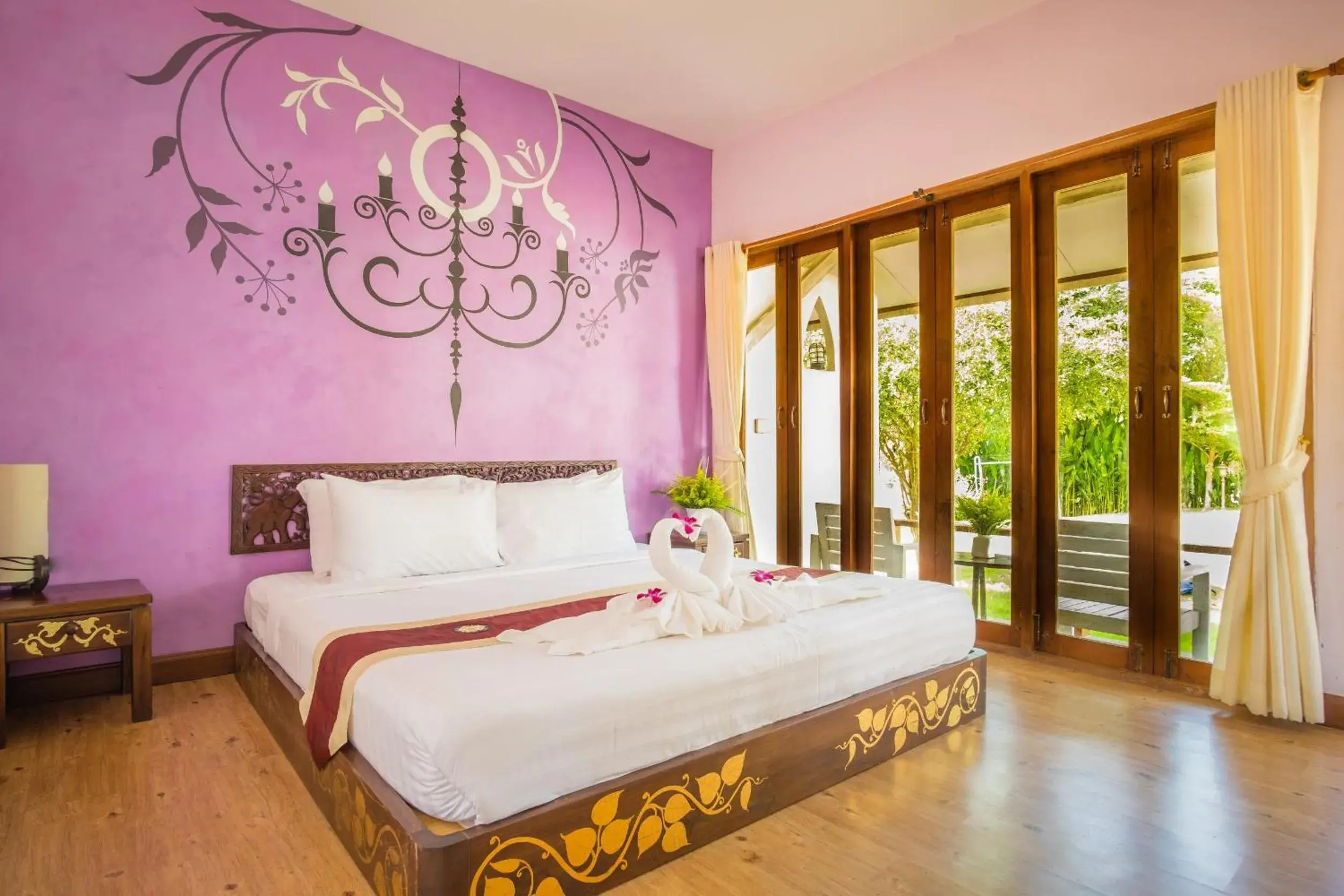 Bed in Pai Vieng Fah Resort Bed in Pai Vieng Fah Resort