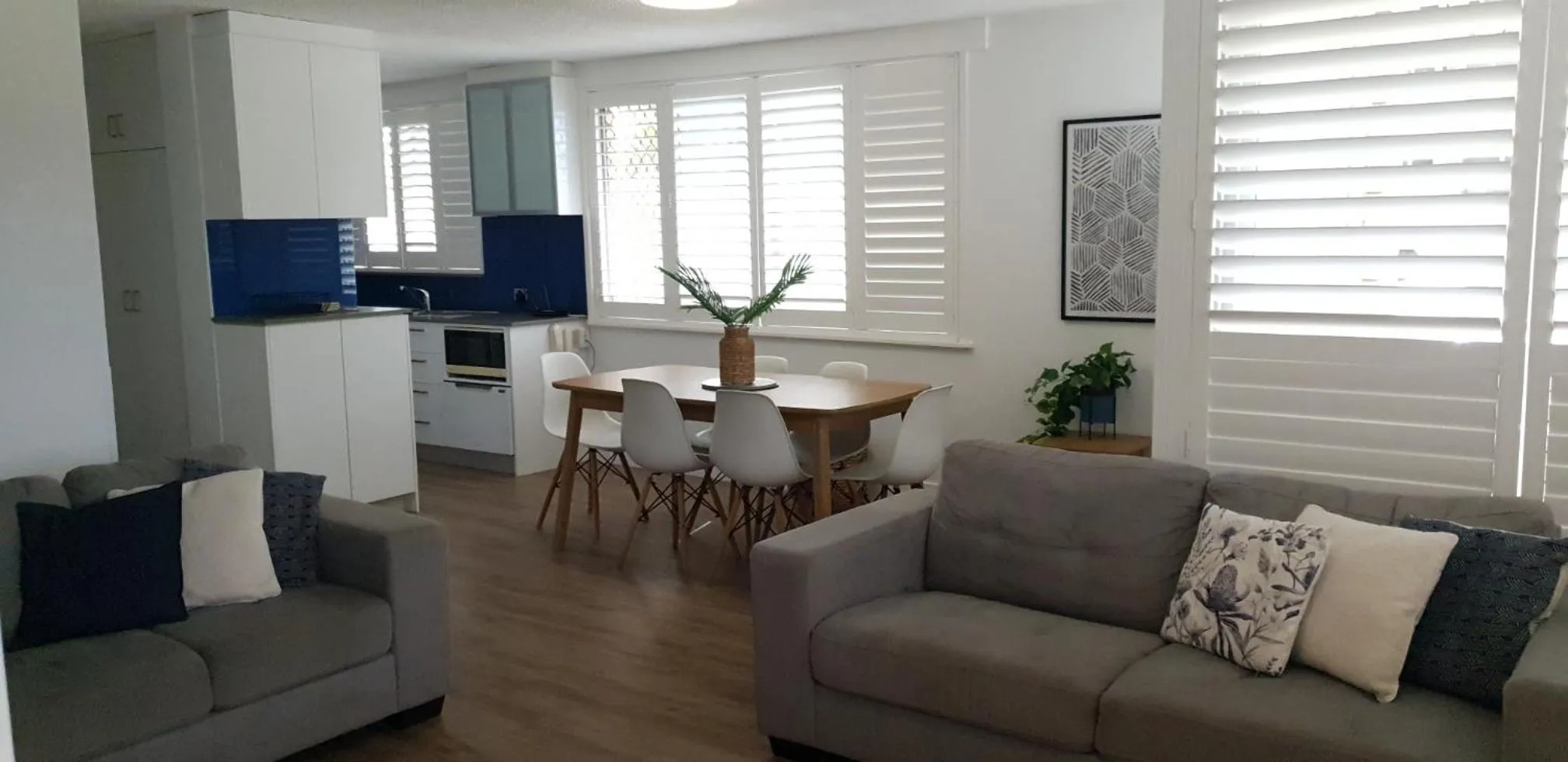 Living room in Wyuna Beachfront Holiday Apartments