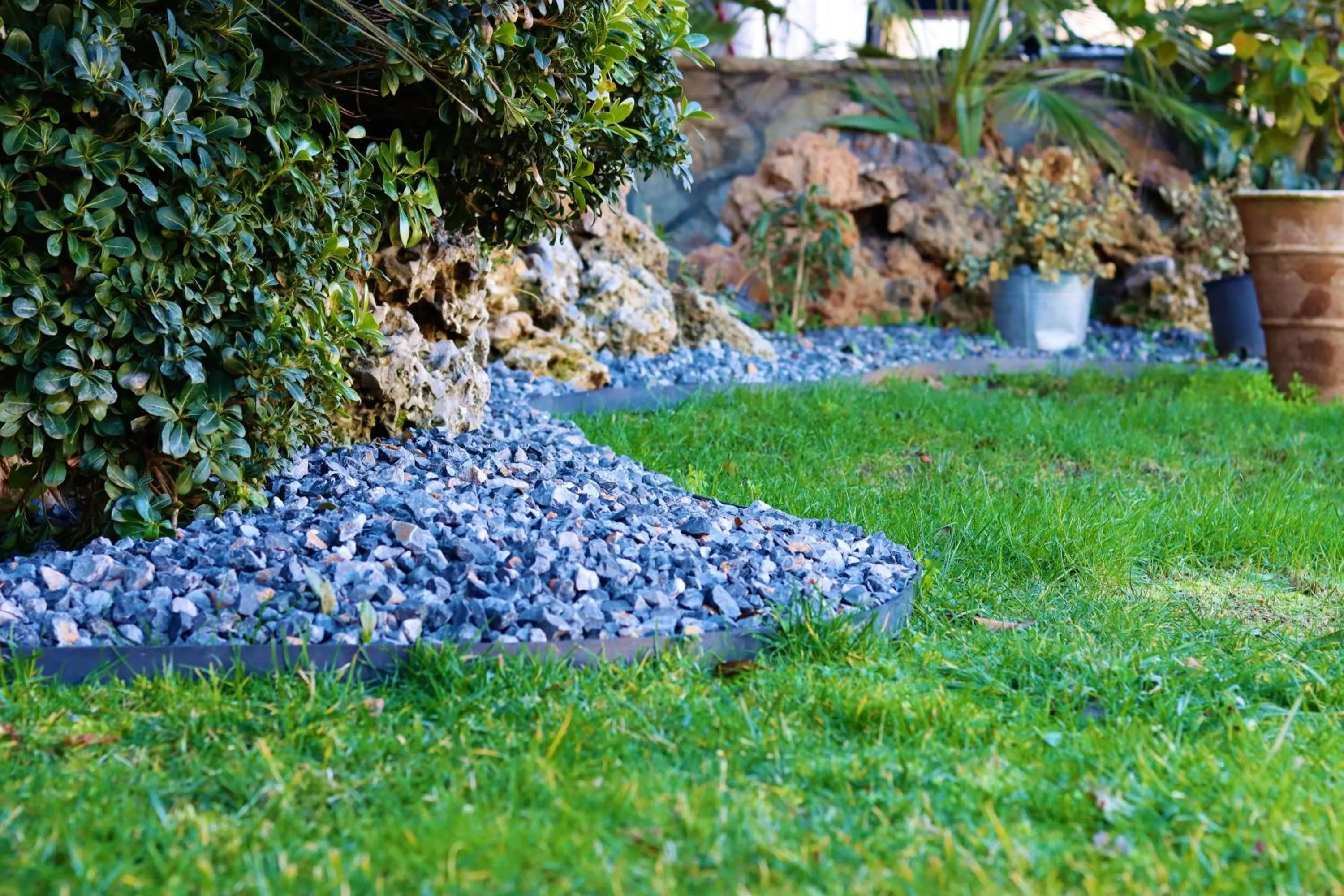 Garden view in Tzovolos Apartments