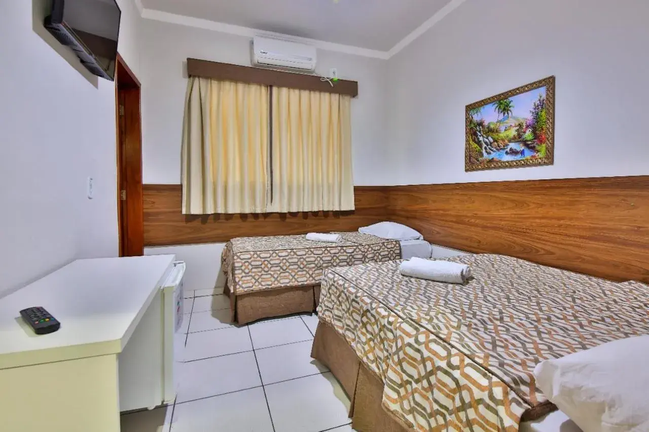 Bed in Hotel Romaria Aparecida Bed in Hotel Romaria Aparecida
