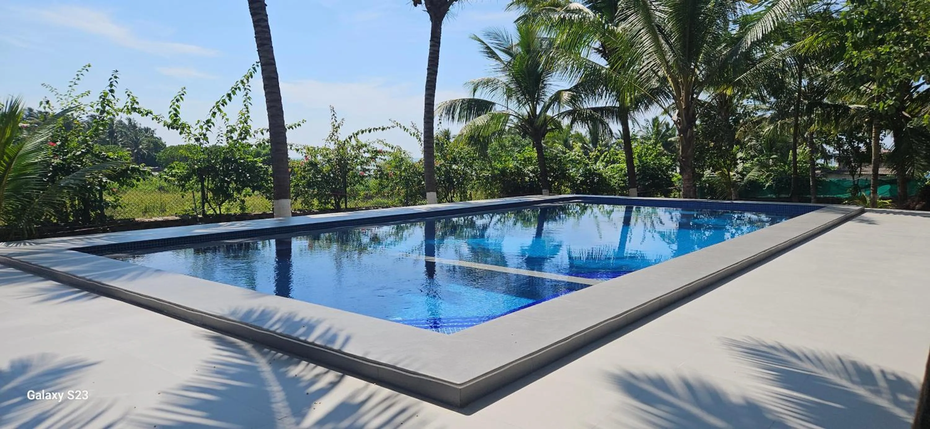 Pool view in Aqua Arina Holiday Farm House