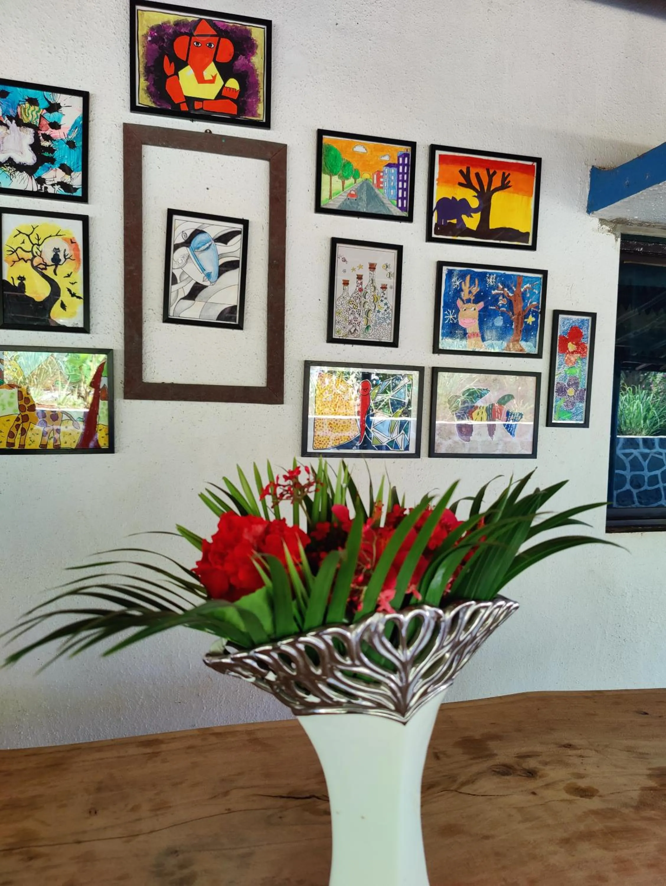 Decorative detail in Aqua Arina Holiday Farm House