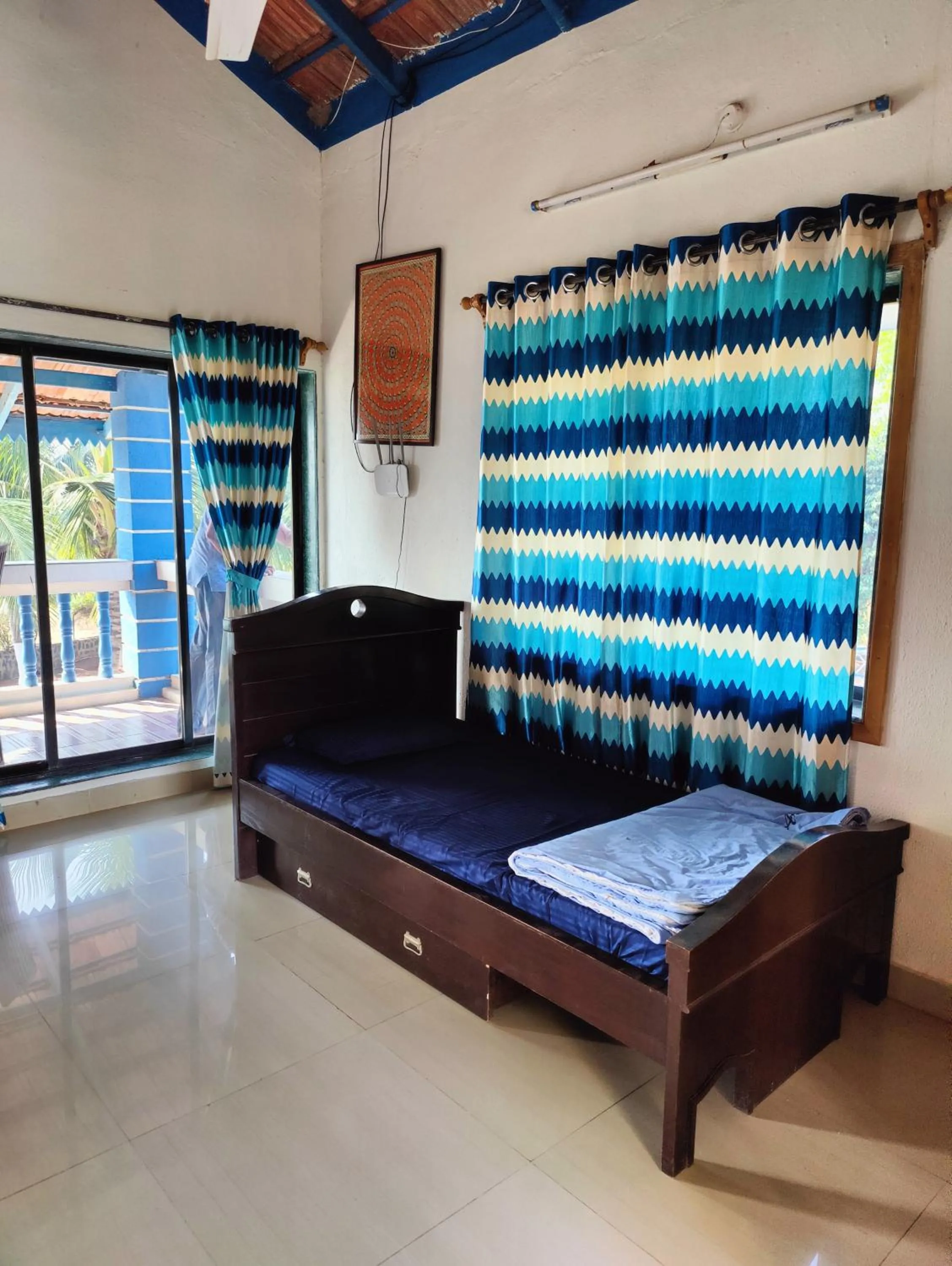 Bedroom, Bed in Aqua Arina Holiday Farm House