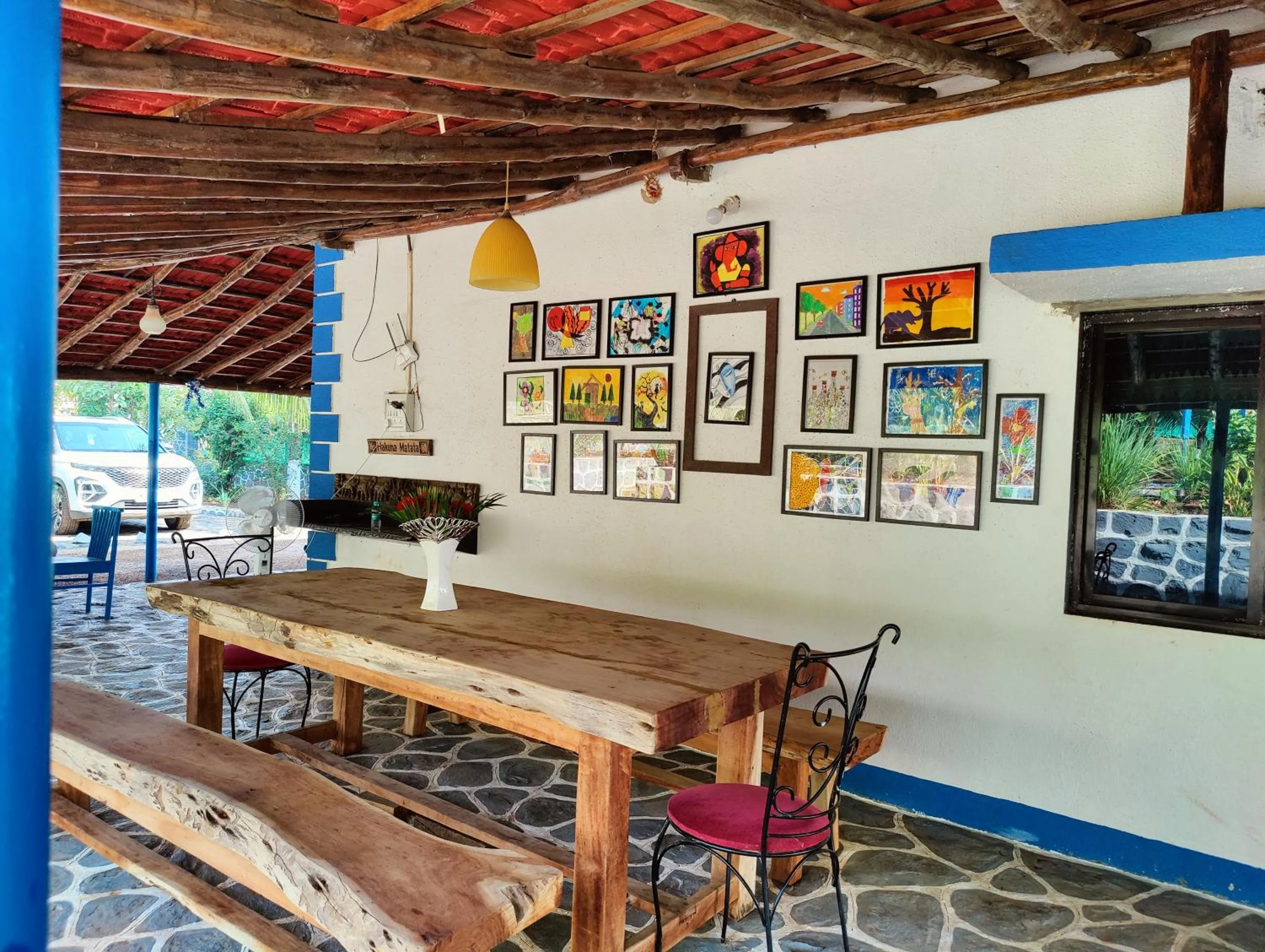 Decorative detail in Aqua Arina Holiday Farm House