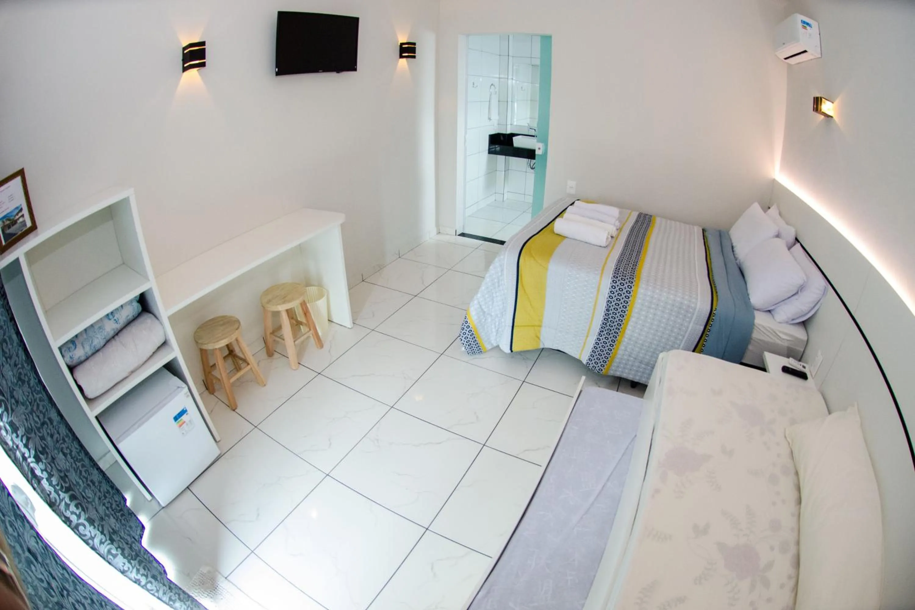 Bed in Marlindo Hospedagem
