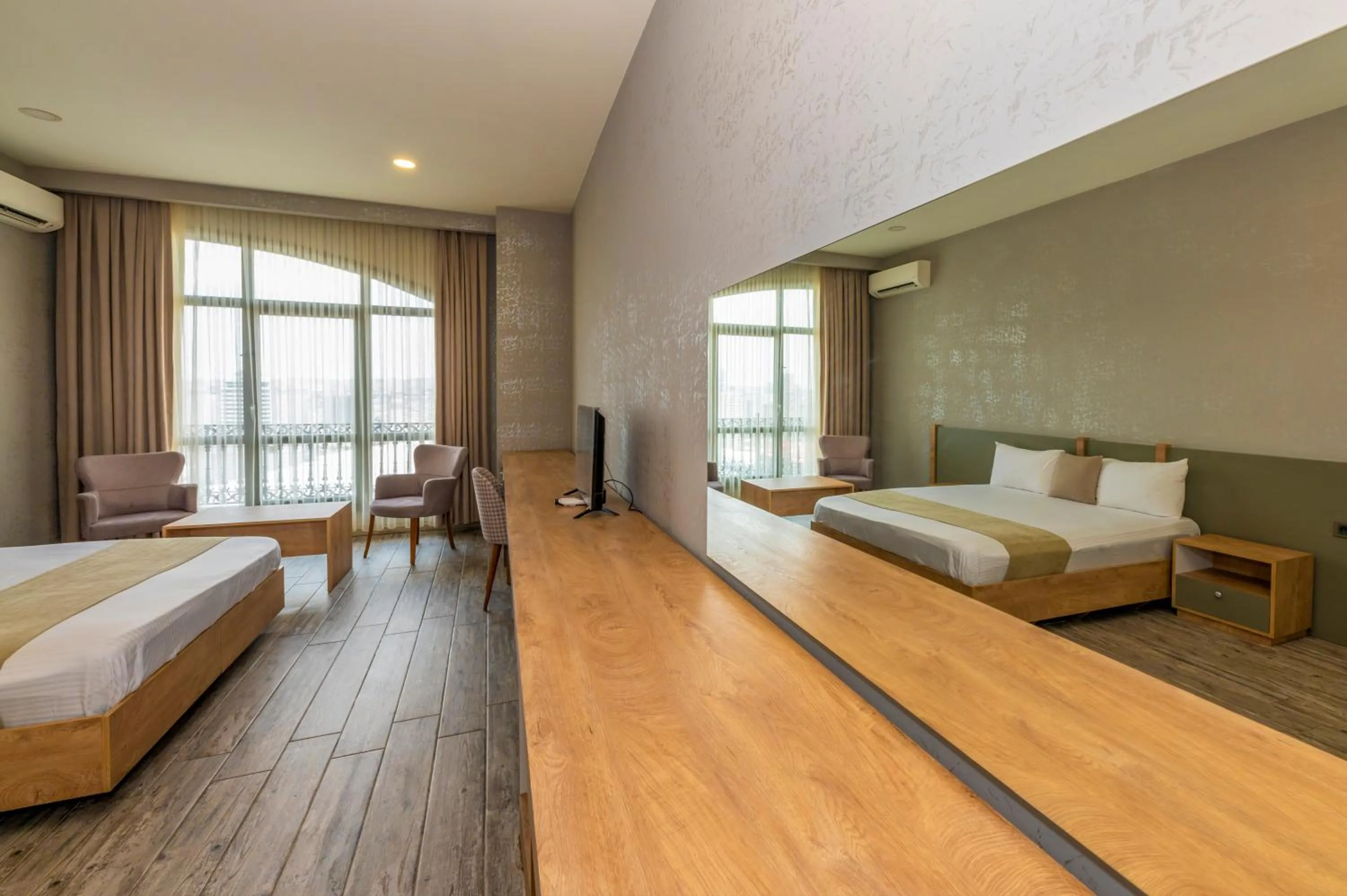 Photo of the whole room, Bed in Agora Suites