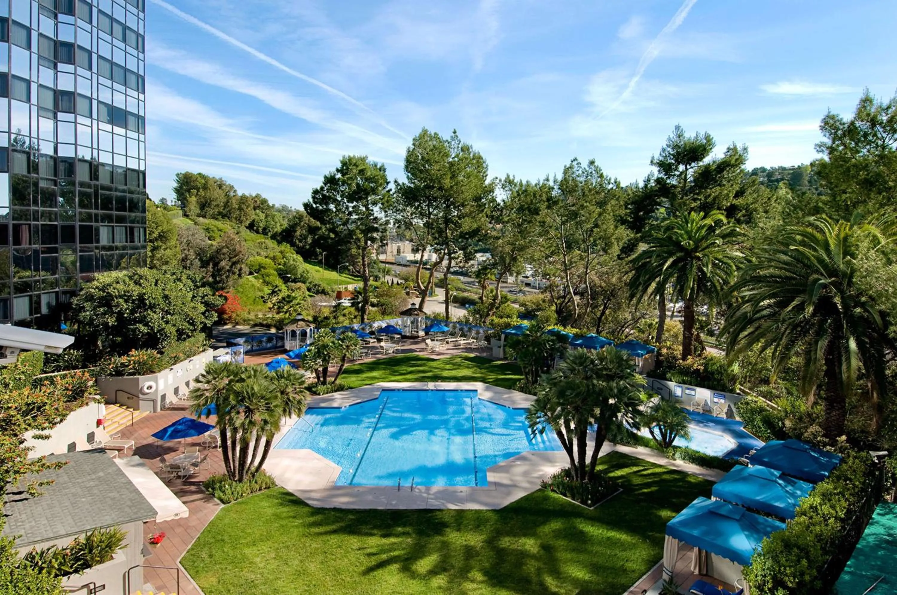 Pool view in Hilton Los Angeles-Universal City