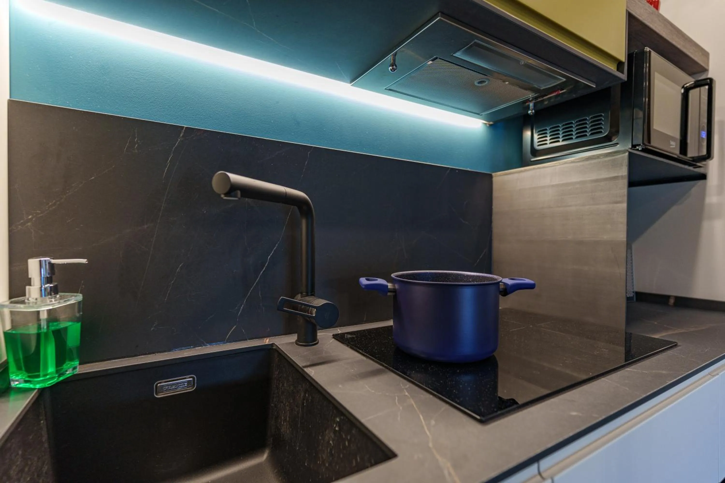 kitchen in Design Hotel Astra B&B