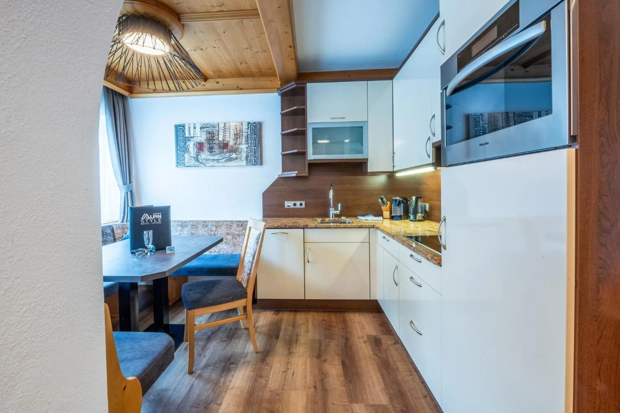 Kitchen or kitchenette in Alpinstyle Hotel Ischgl