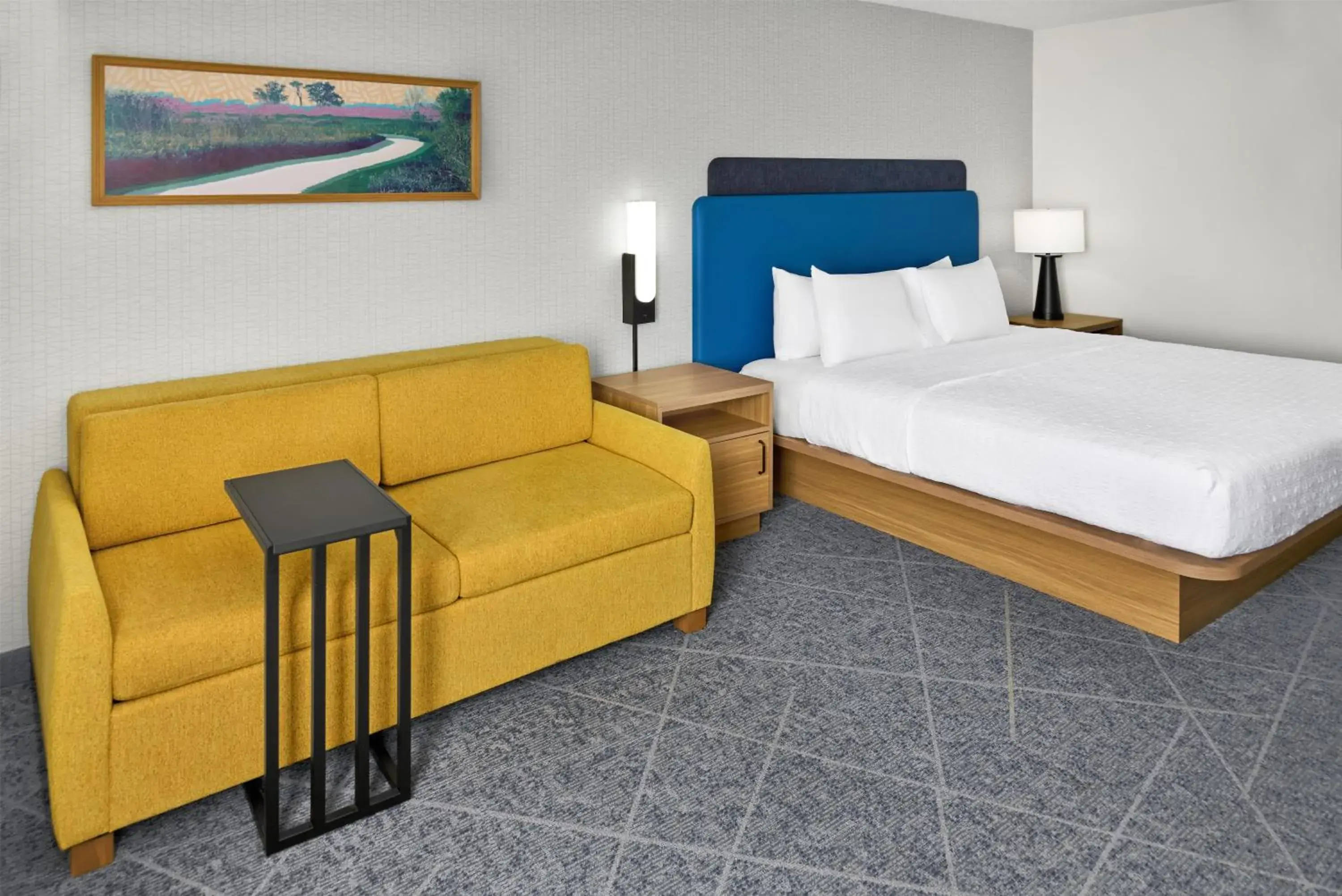 Bed in Hampton Inn Chicago-Carol Stream Bed in Hampton Inn Chicago-Carol Stream