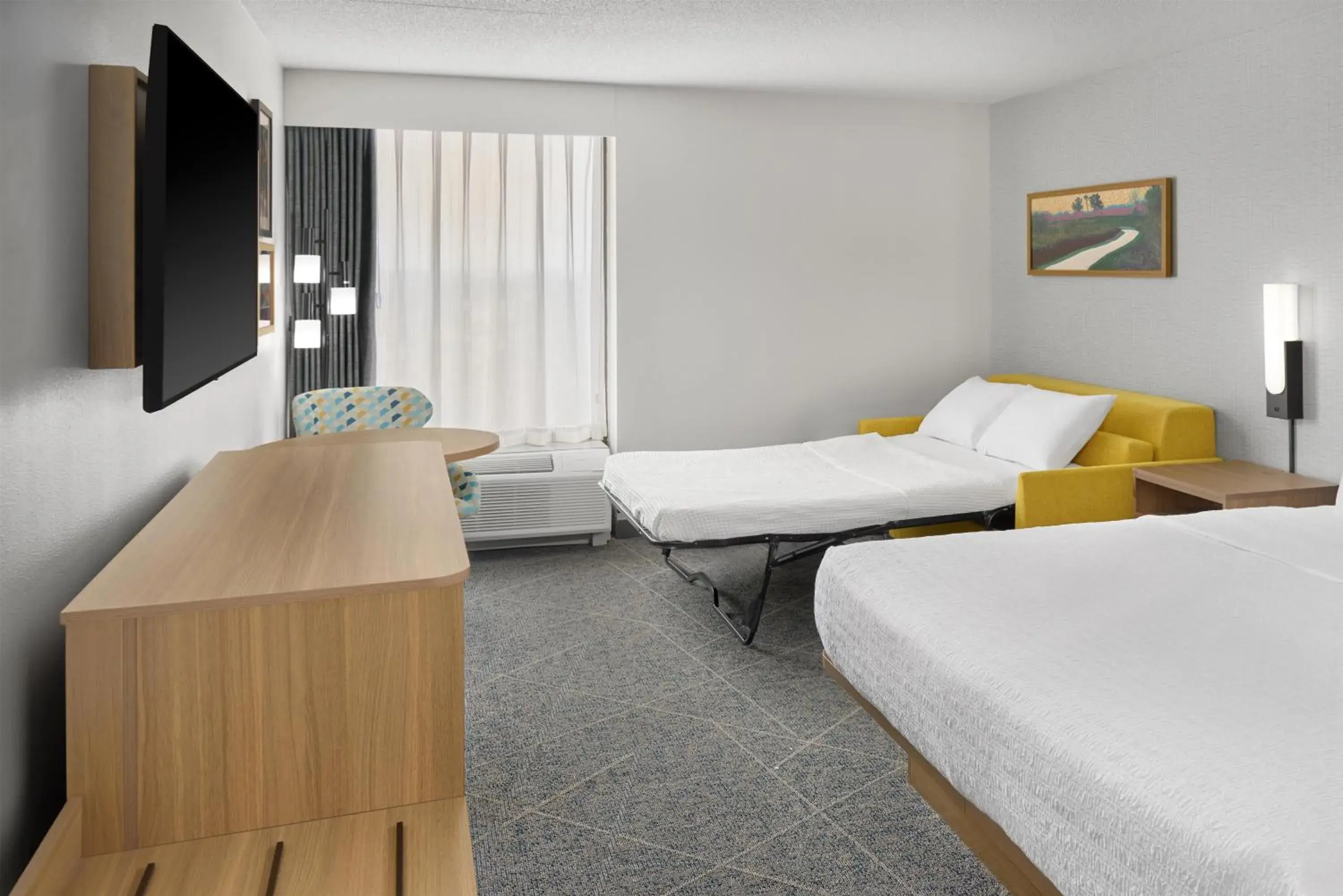 Bed in Hampton Inn Chicago-Carol Stream Bed in Hampton Inn Chicago-Carol Stream