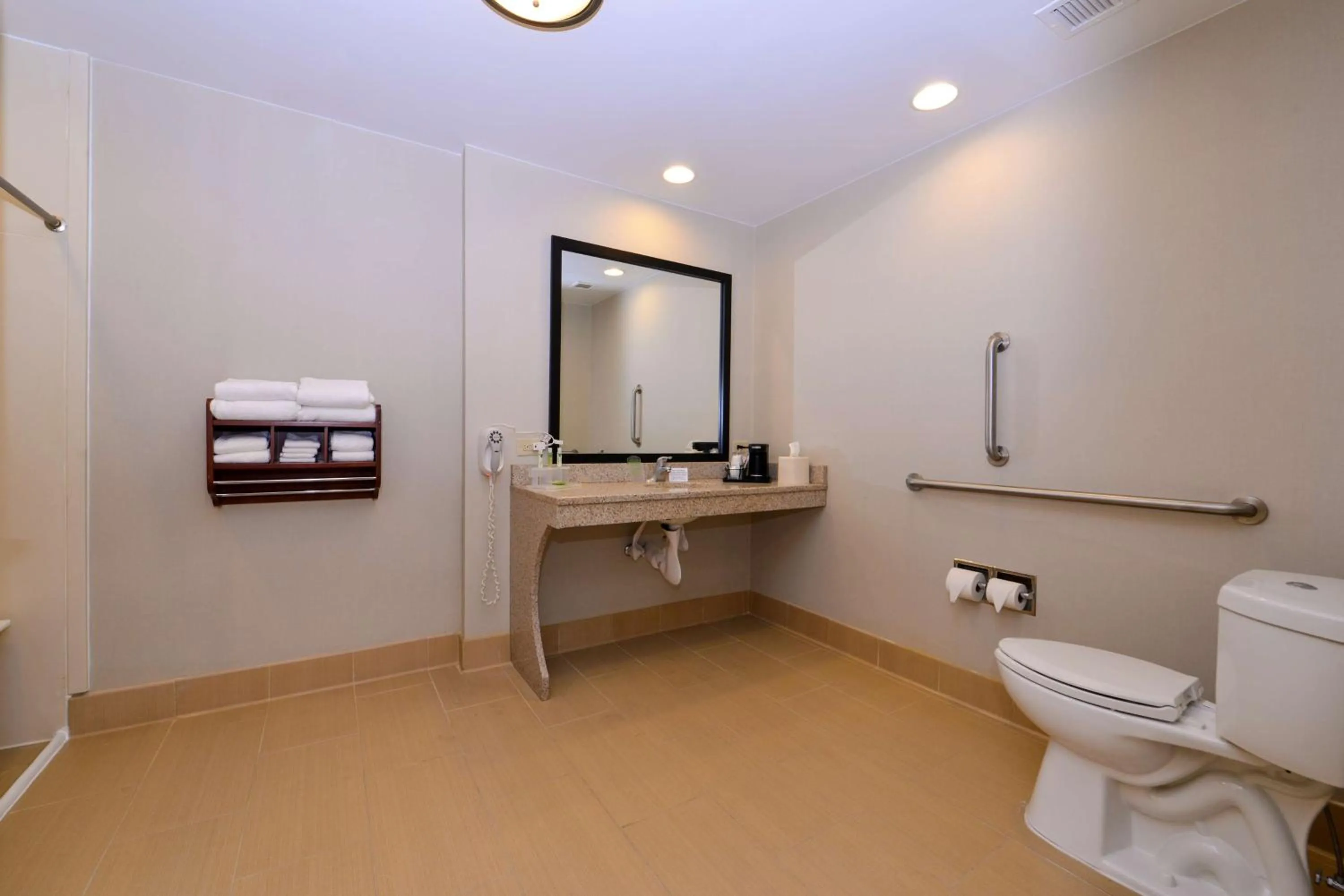 Bathroom in Hampton Inn Chicago-Carol Stream